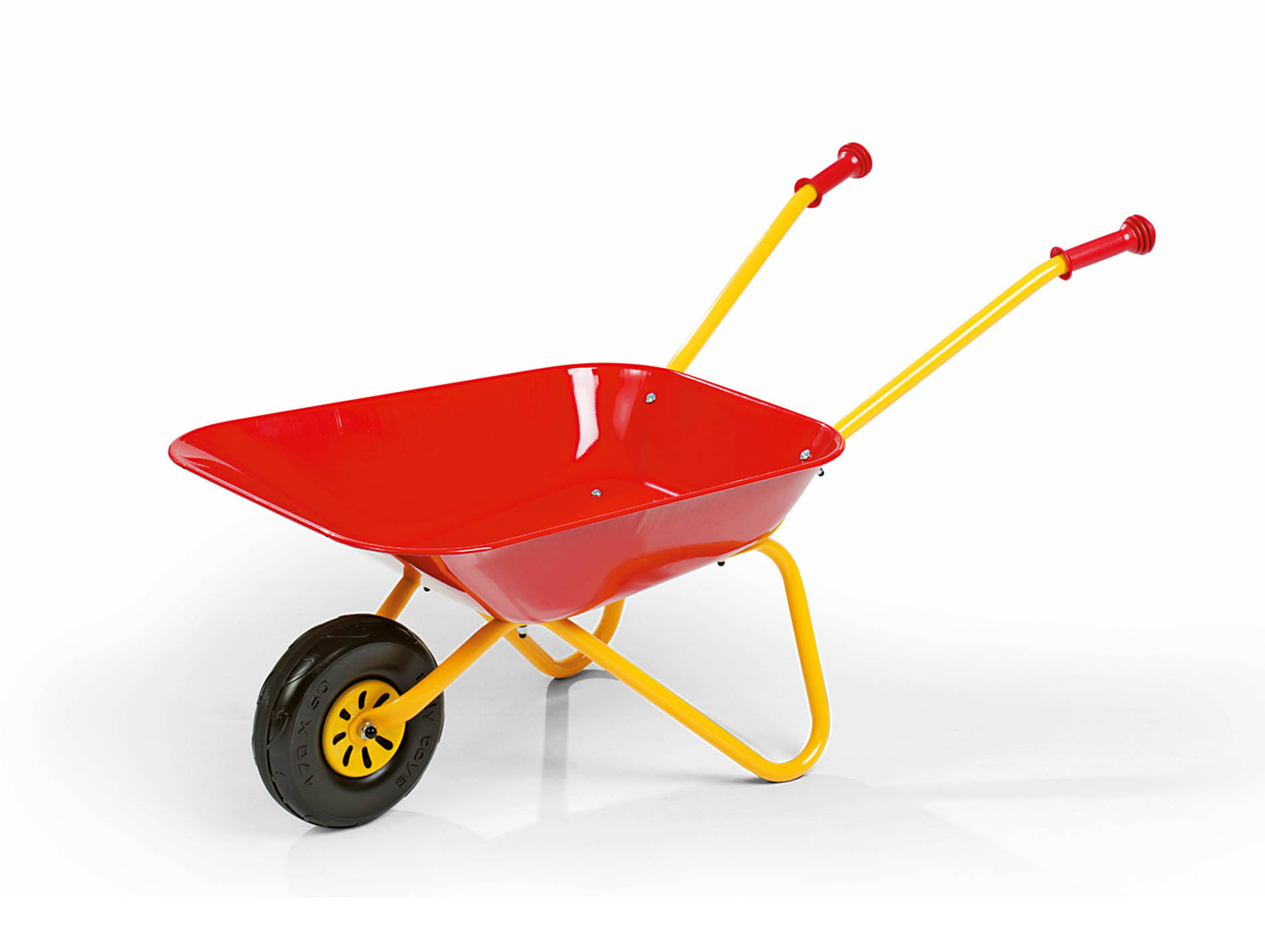 Brouette ROLLY TOYS Metallschubkarre métal L.80cm rouge