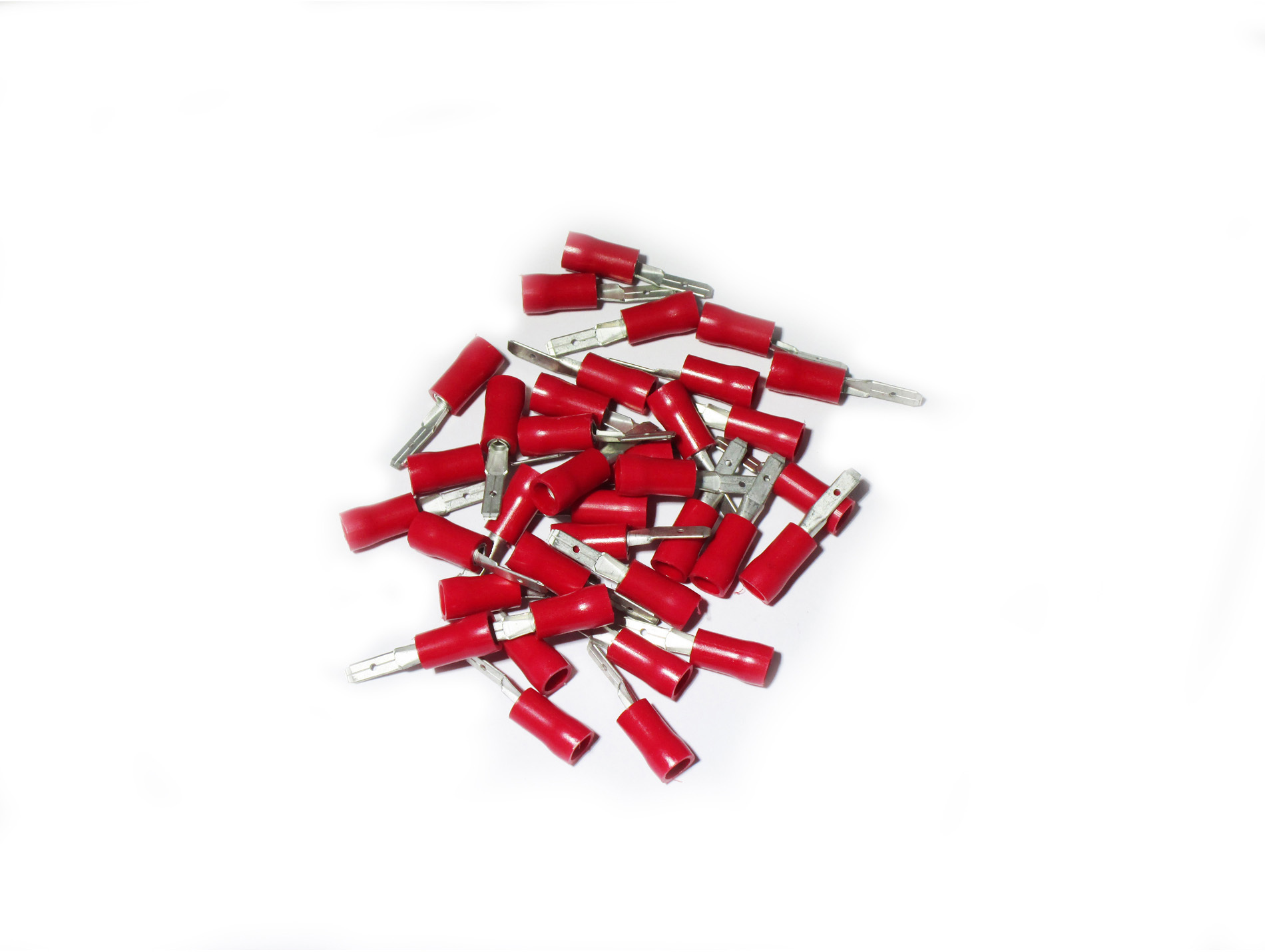 Cosse électrique plate mâle Ø0,25-1,65mm2 rouge x20