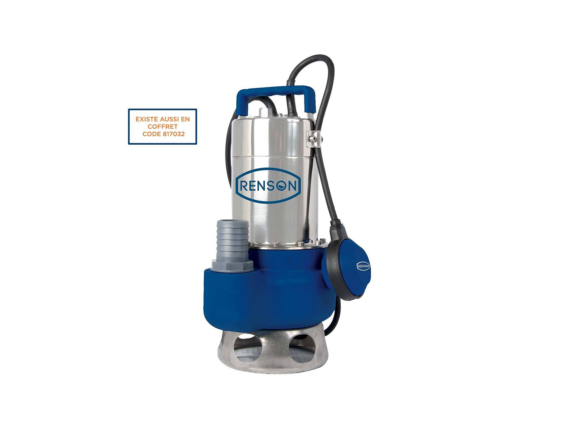 Pompe de relevage RENSON pour eaux chargées 600W 15,6 m³/h