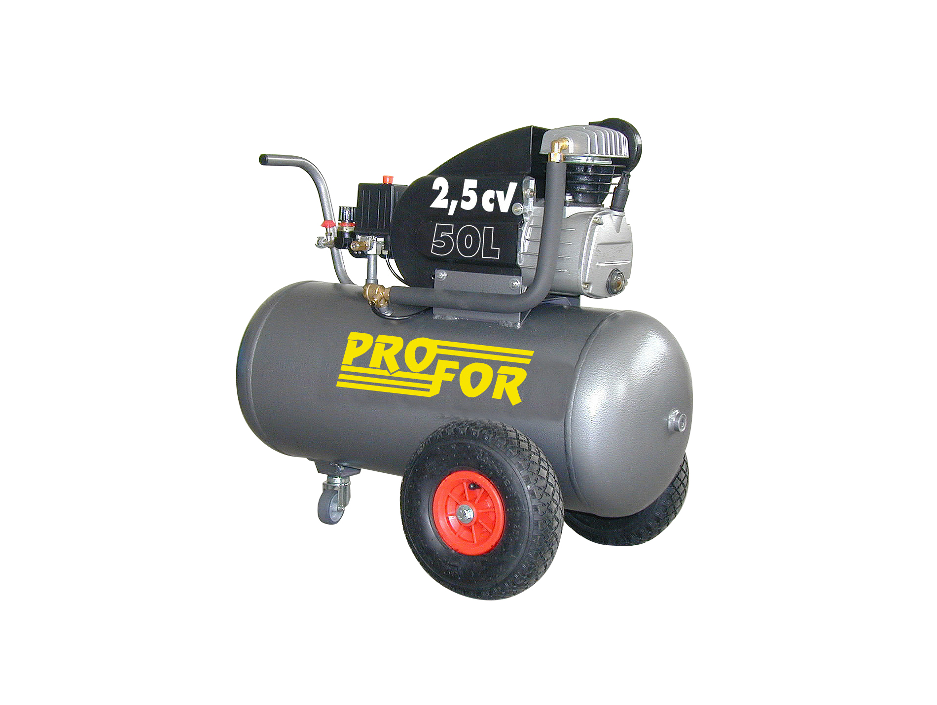 Compresseur coaxial mono-cylindre 50L 2,5 cv