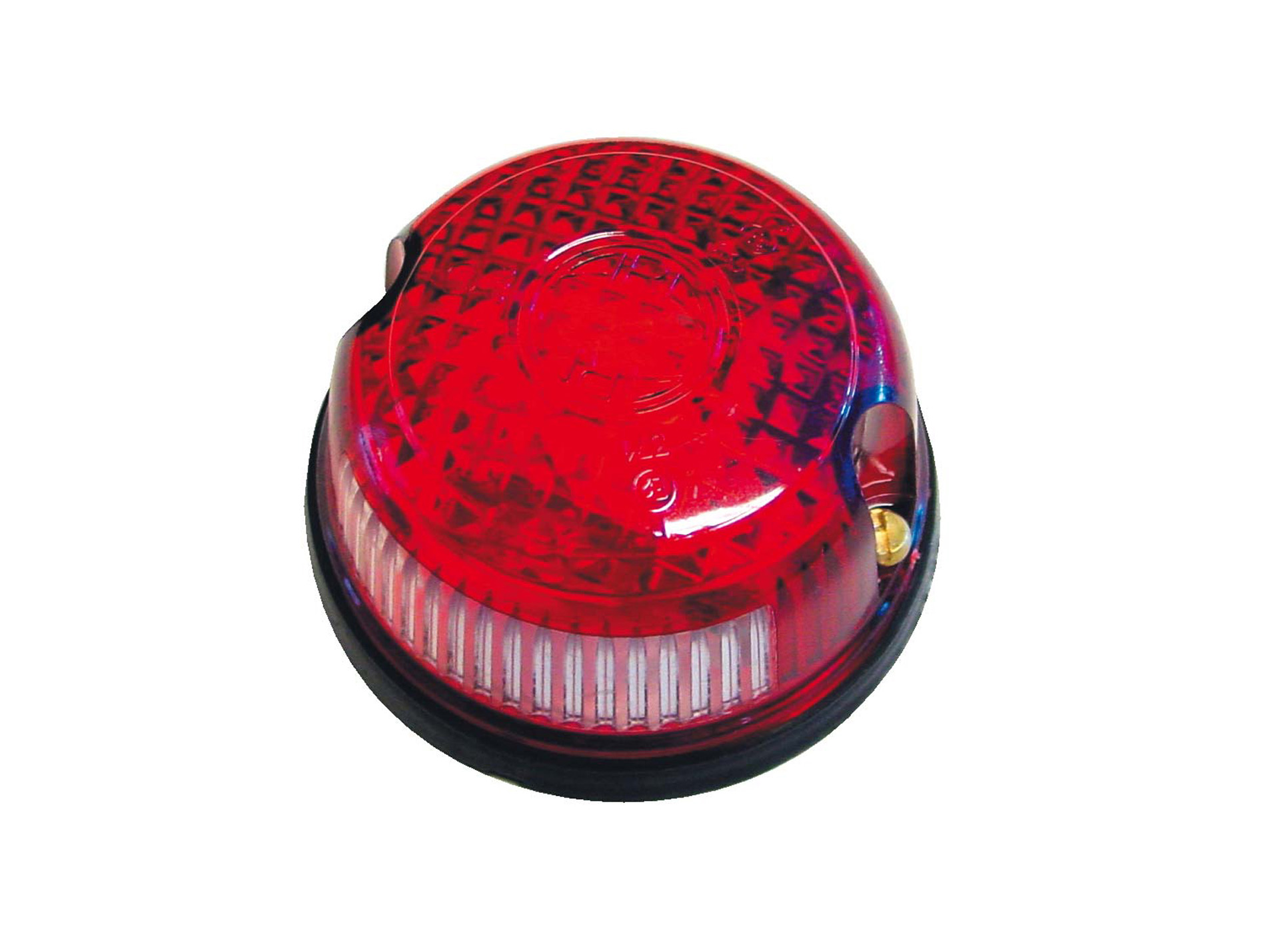 Feu arrière 2 fonctions Ø71x37mm rouge