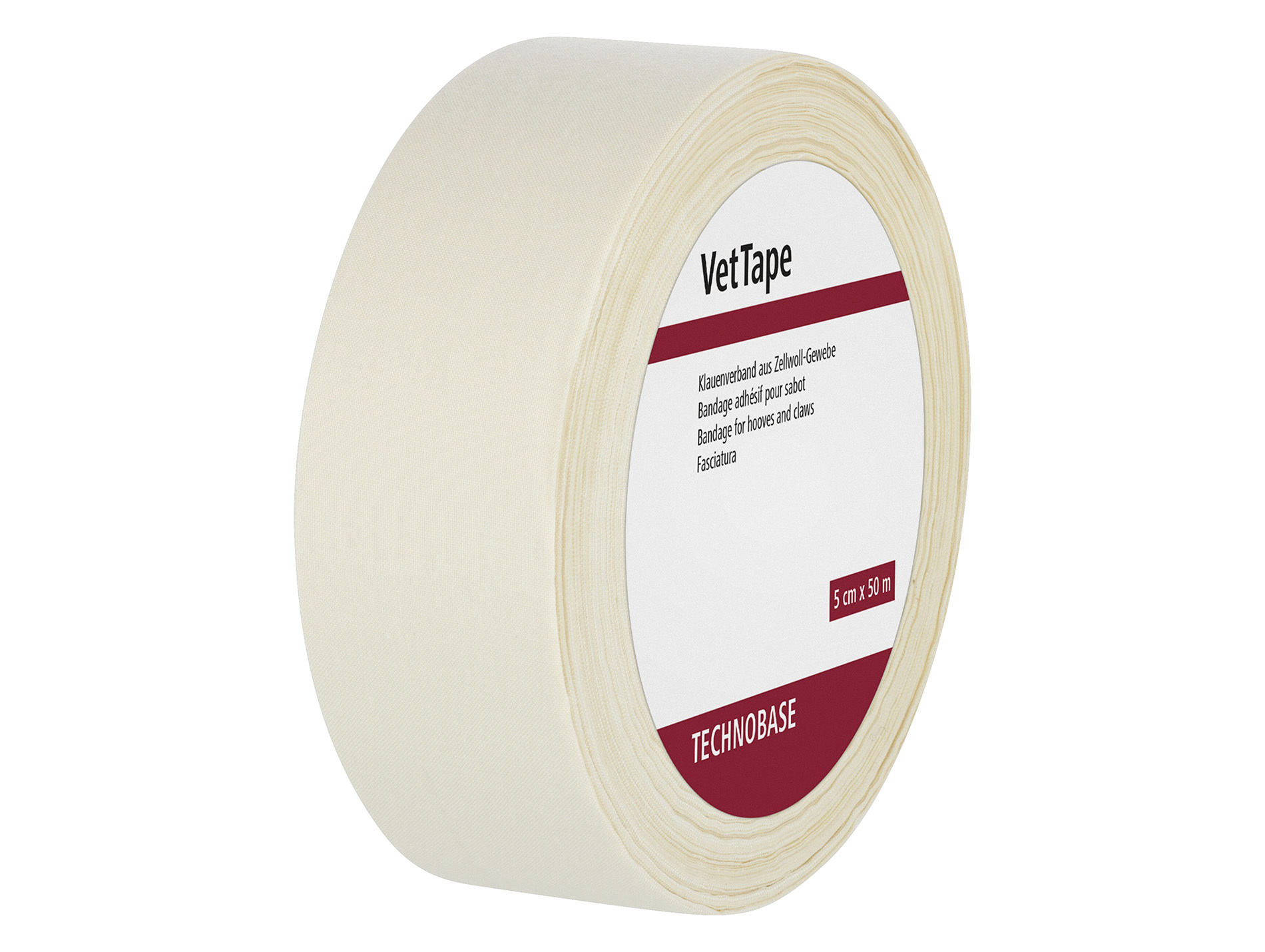 Bandage onglon TECHNOBASE vetTape respirant 50mm x50m blanc