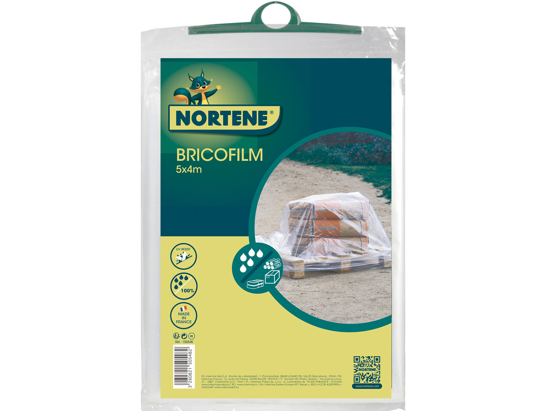 Feuille de protection bricolage NORTENE l.4m x L.5m