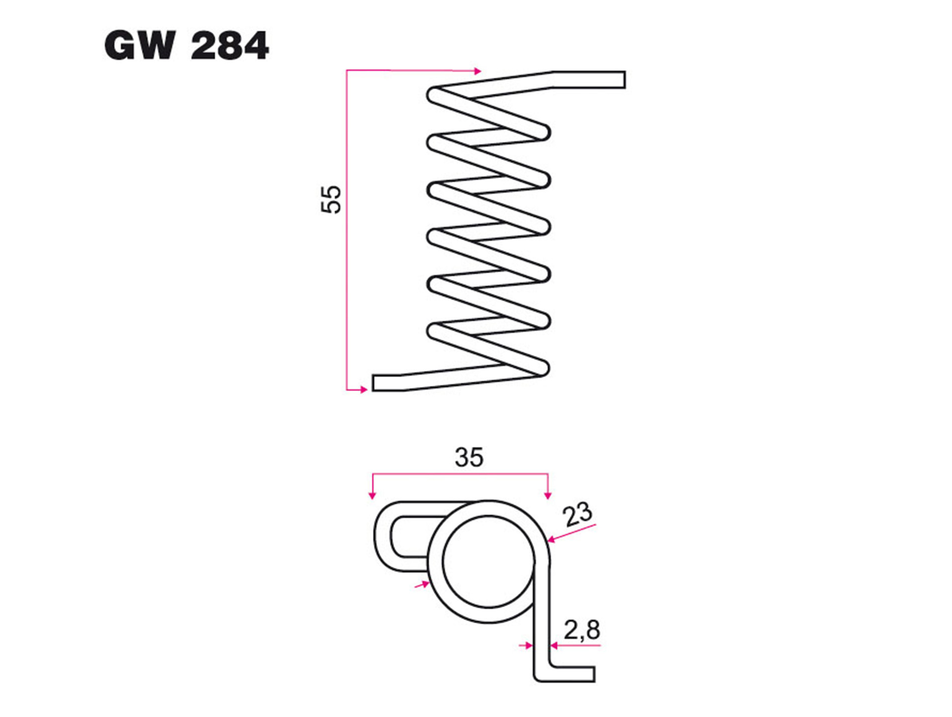 Ressort rappel ZWEEGERS GW 284