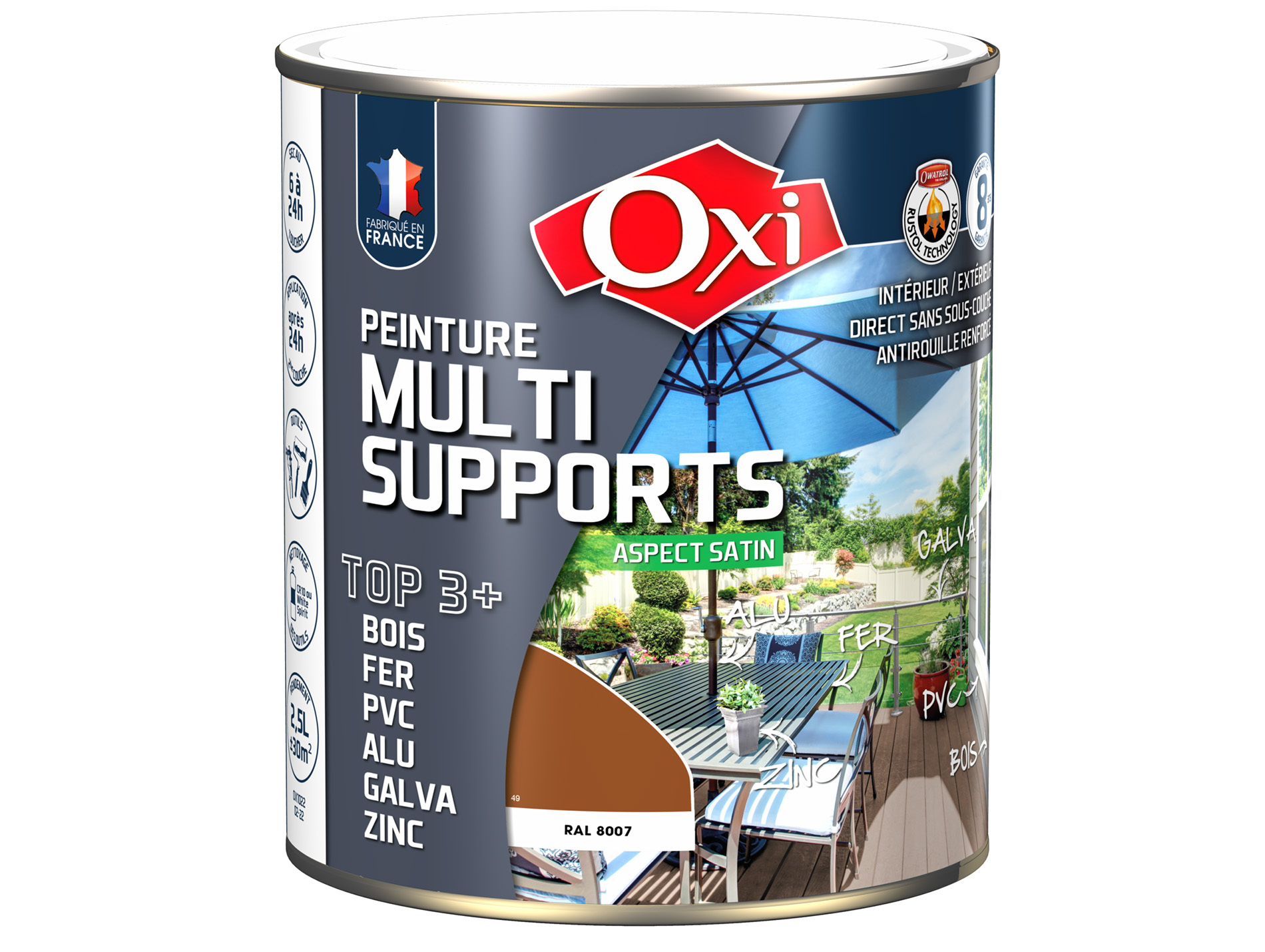 Peinture multi-supports Top3+ OXYTOL Armagnac 2,5L