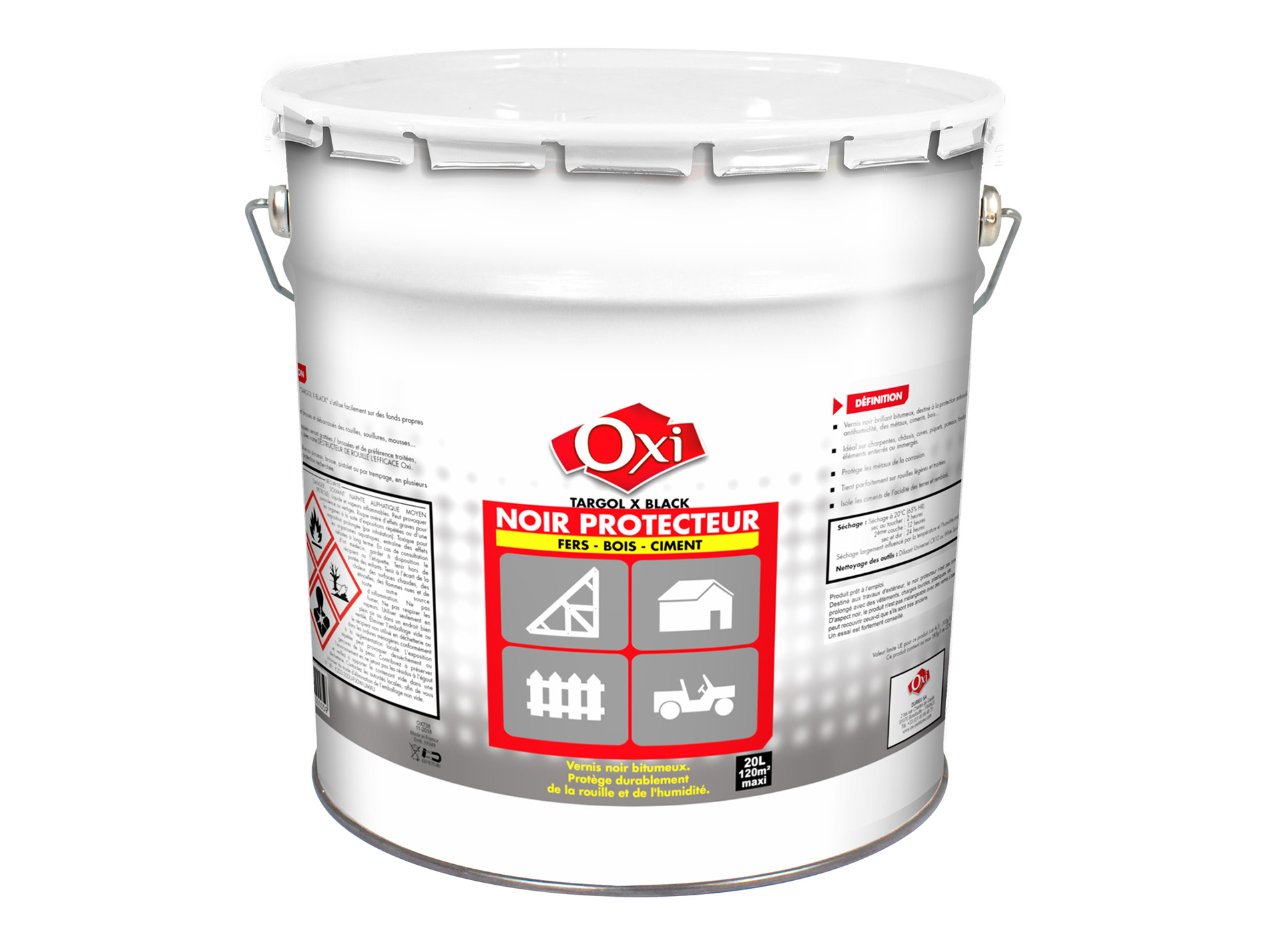 Vernis OXYTOL Targol x Black noir brillant 20L
