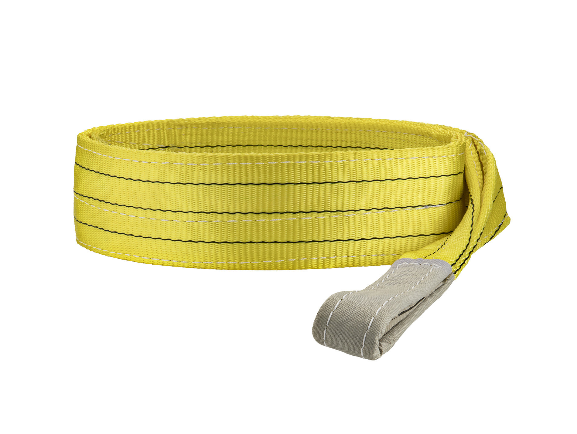 Elingue textile plate double épaisseur MURTRA Jaune L.6m 3000kg