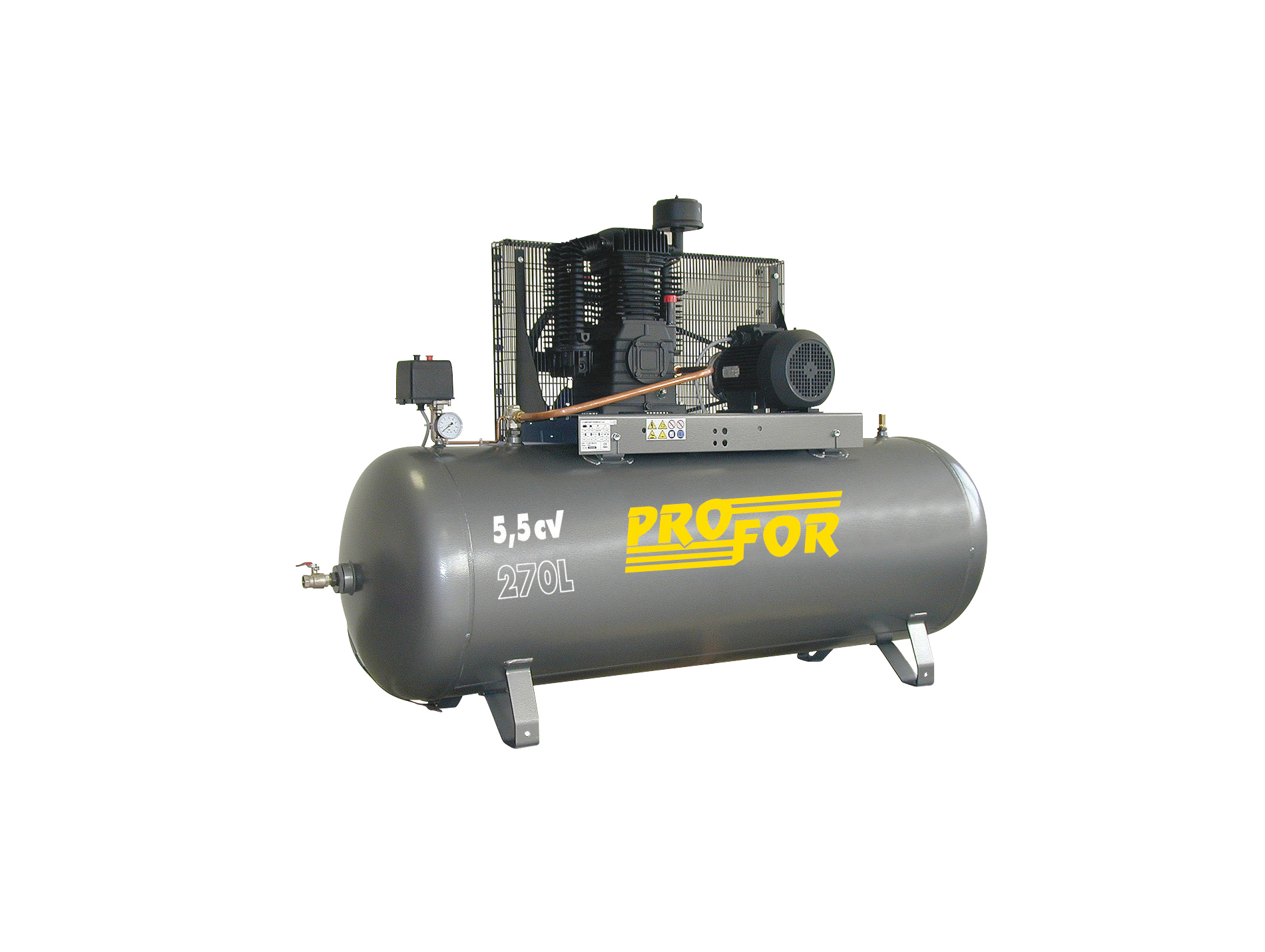 Compresseur à courroie mono-étage 270L 5,5 cv