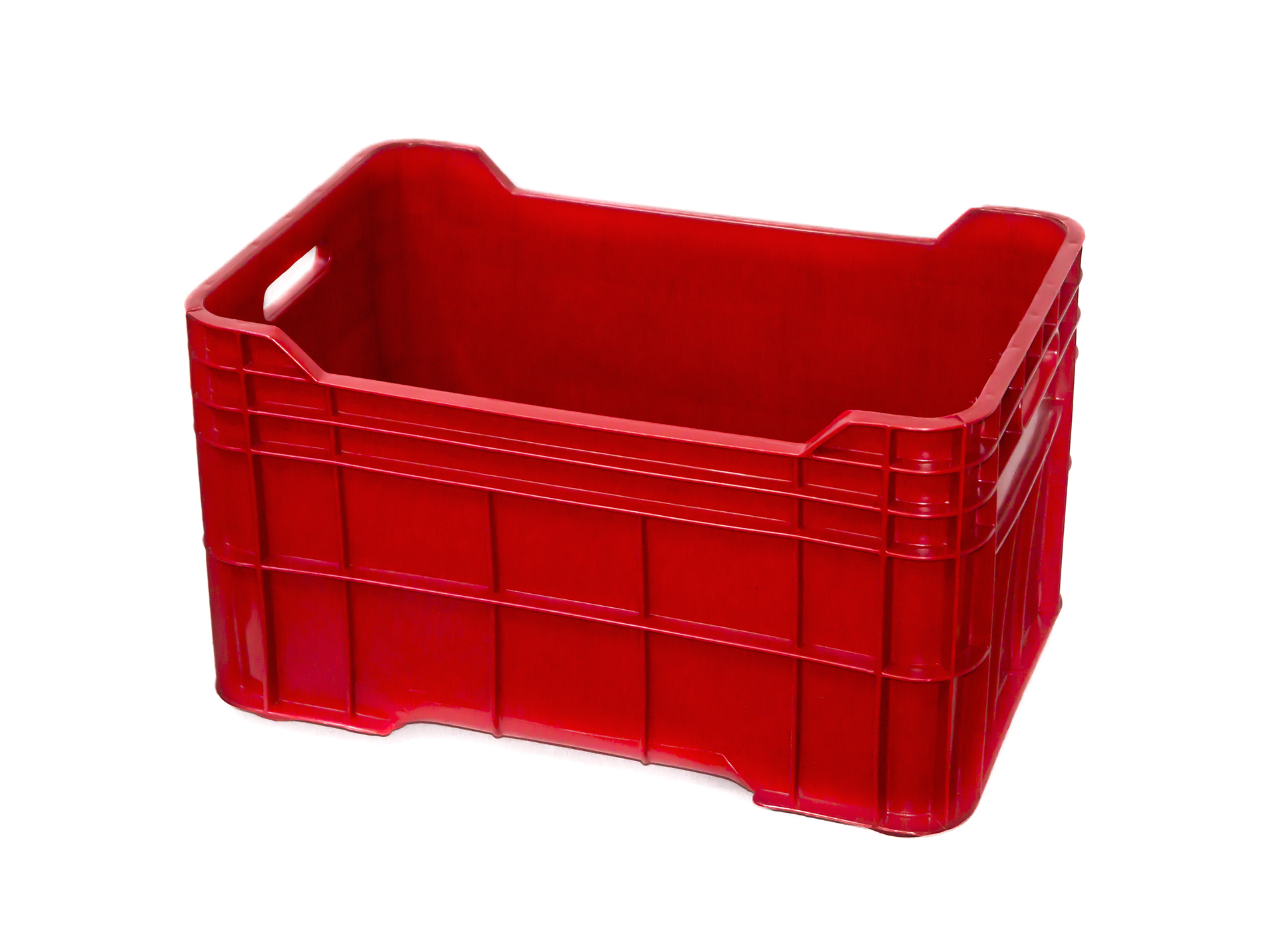 Caisse gerbable CNTT Pleine Rouge 40L