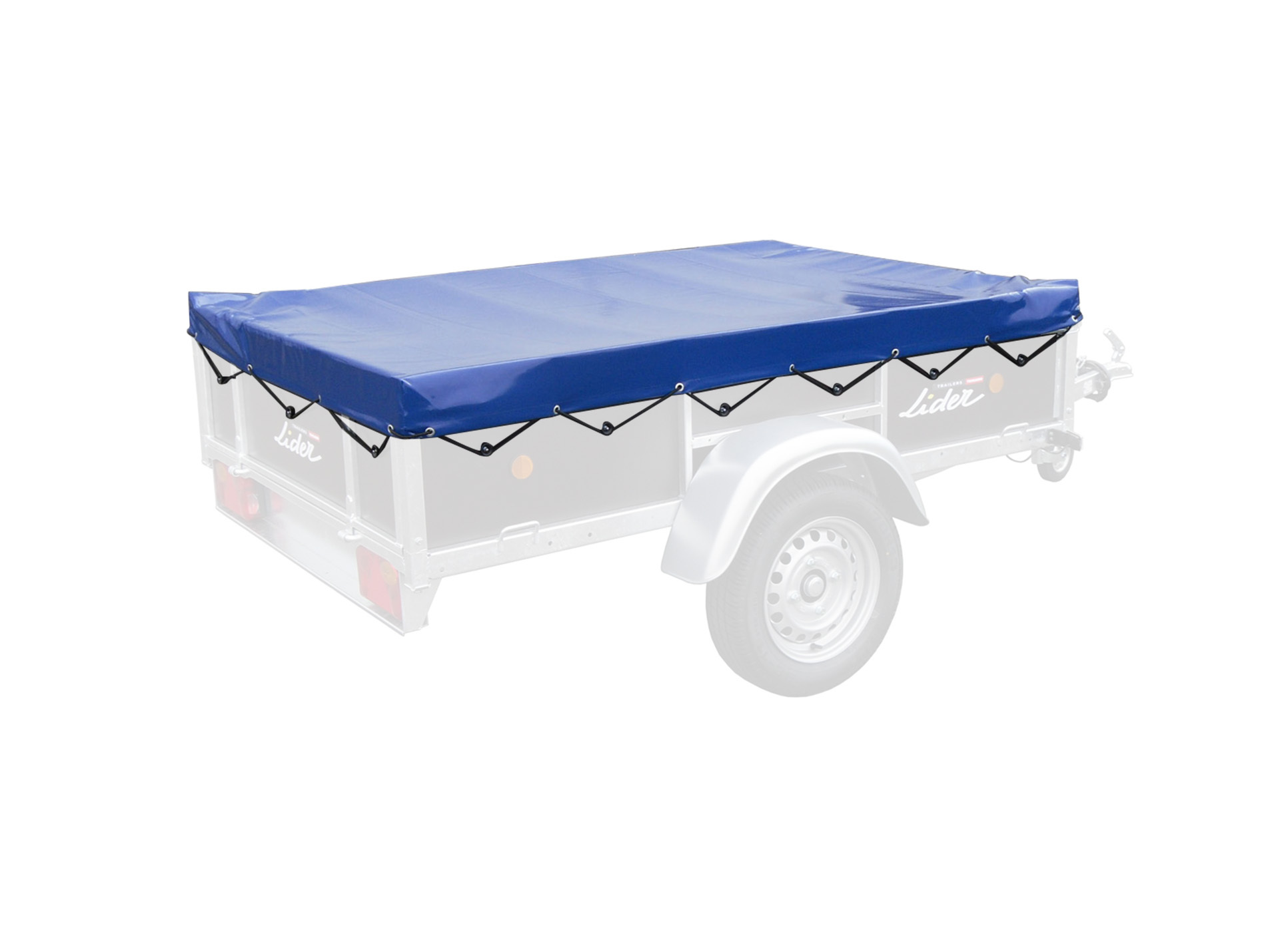 Bâche plate pour remorque LIDER côtés bois