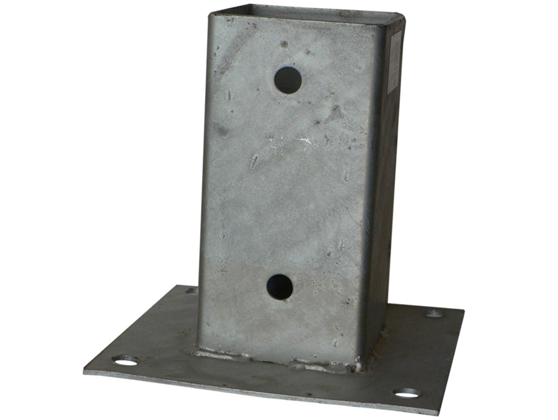 Support poteau/platine à visser 71x71 acier