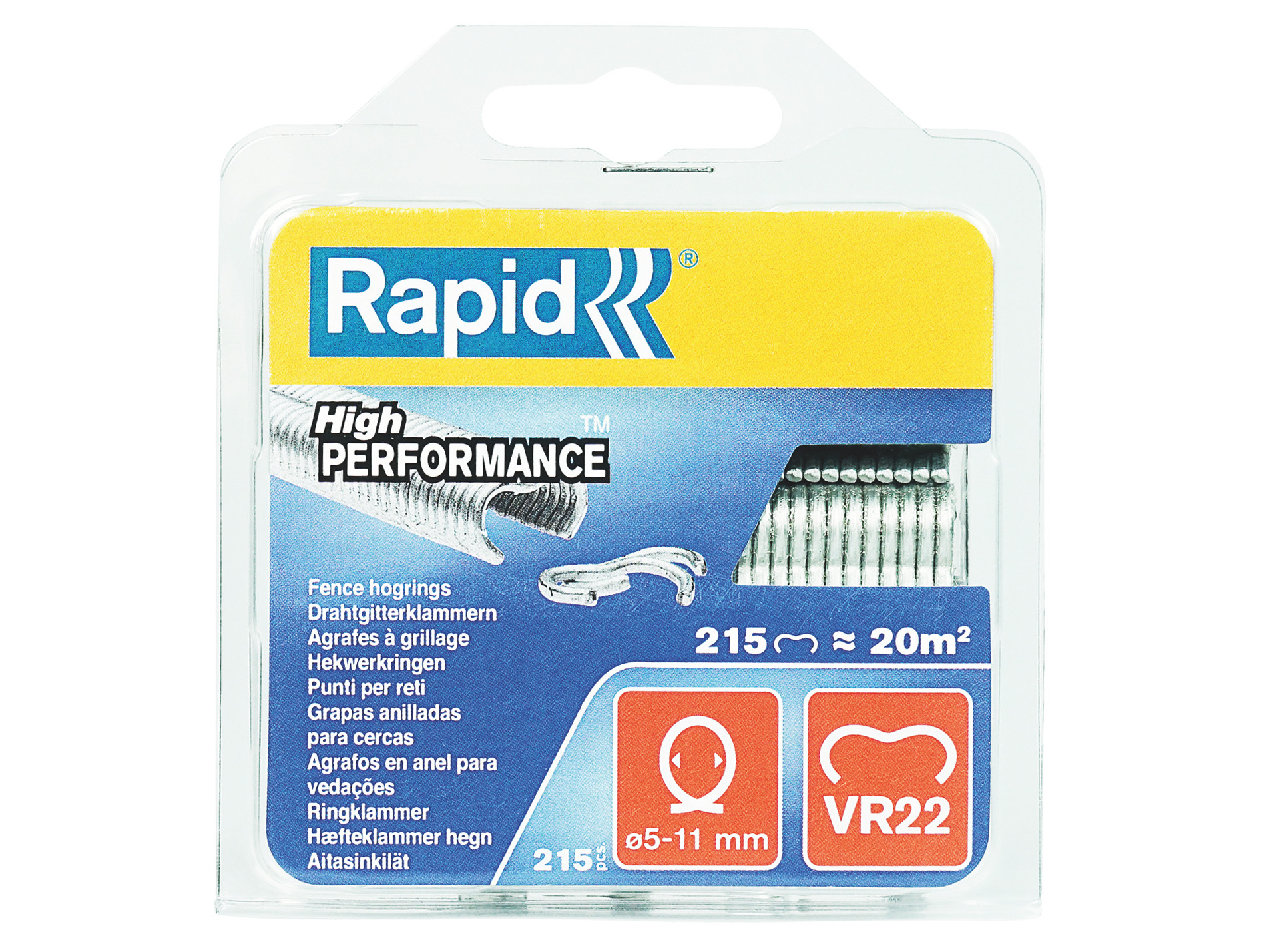 Agrafes grillage Galva VR22 - Boîte de 215