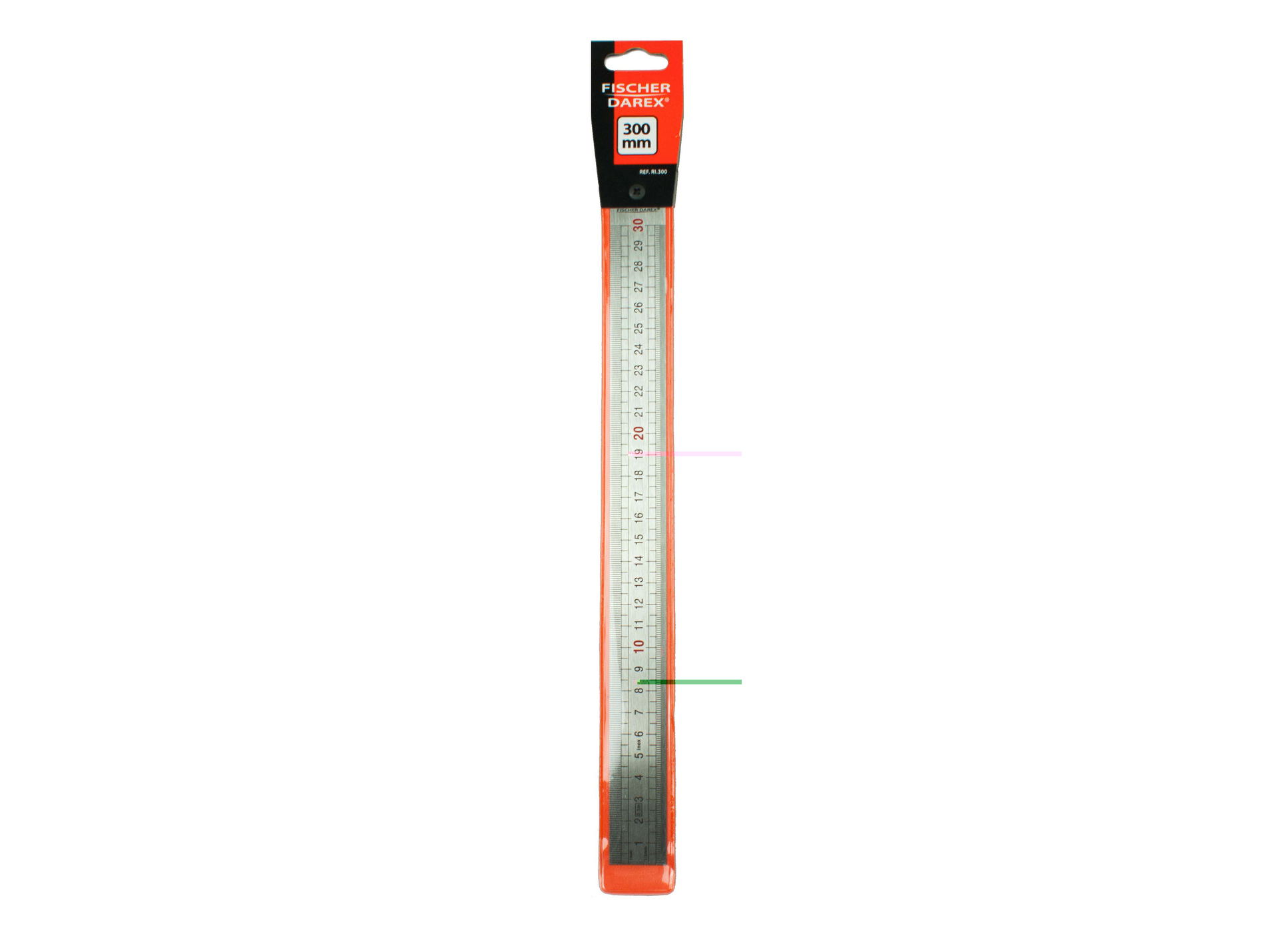 Réglet inox FISCHER DAREX 30cm