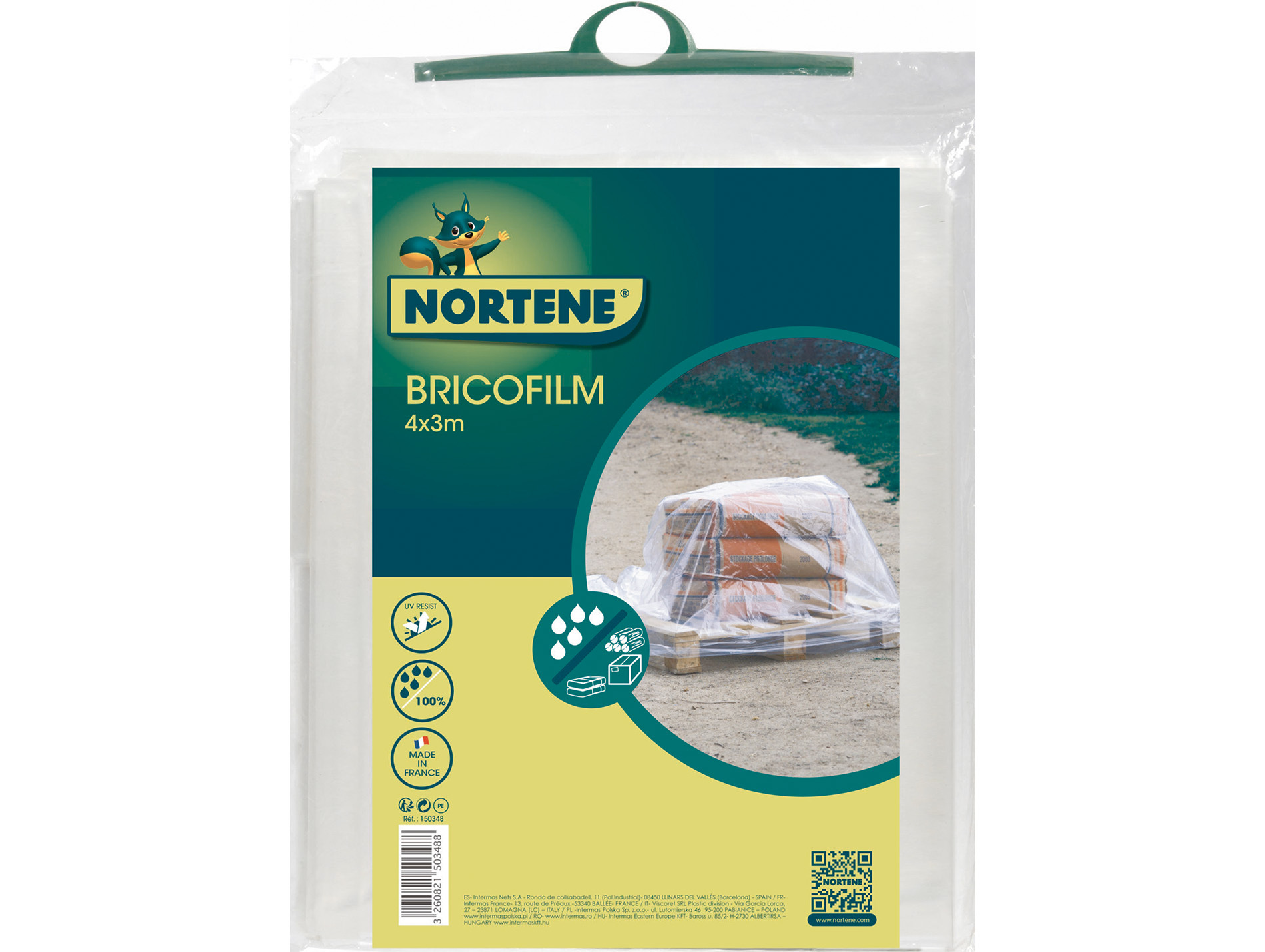 Feuille de protection bricolage NORTENE l.3m x L.4m