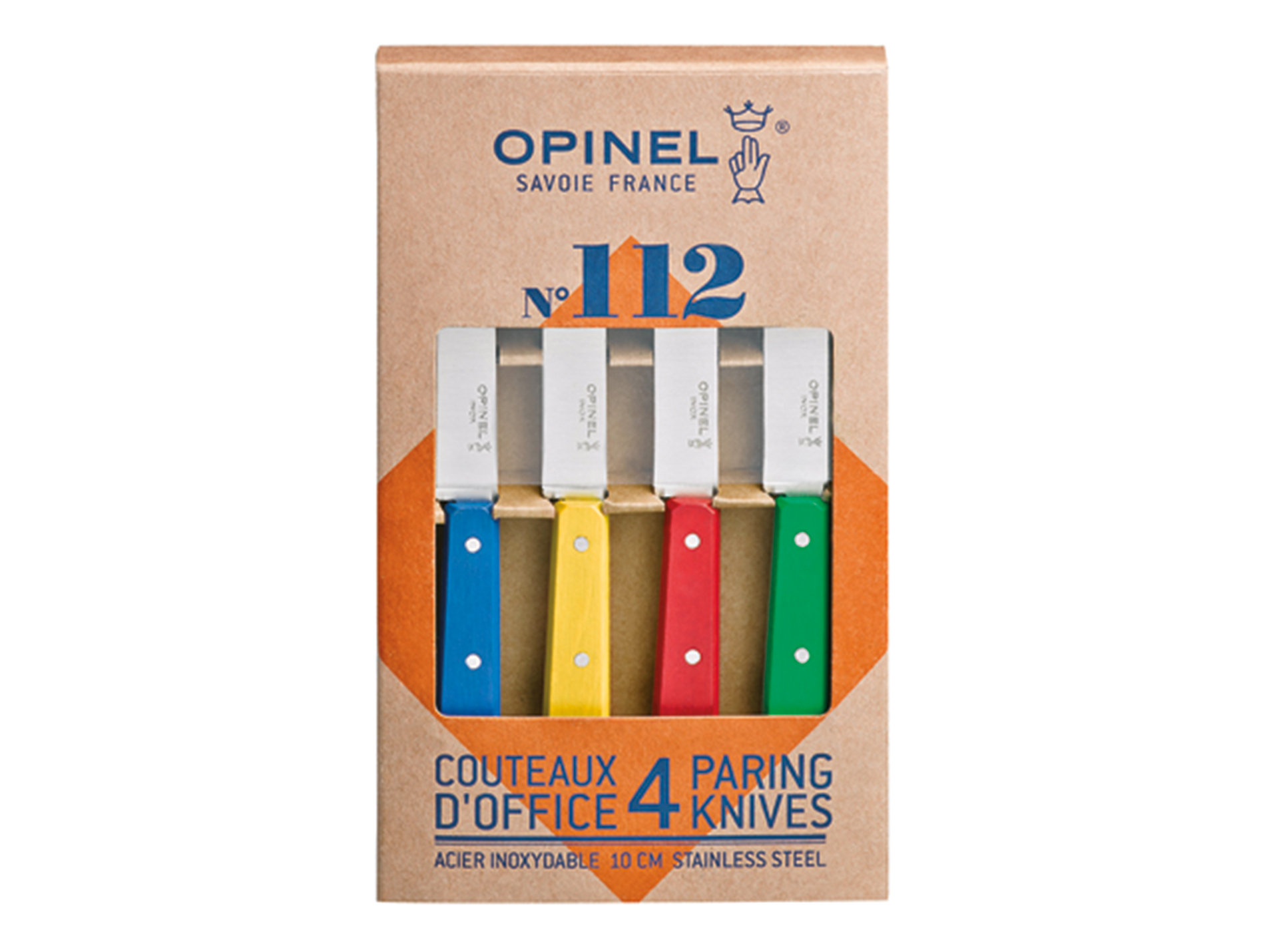 Coffret OPINEL  4 couteaux d'office coloris classiques
