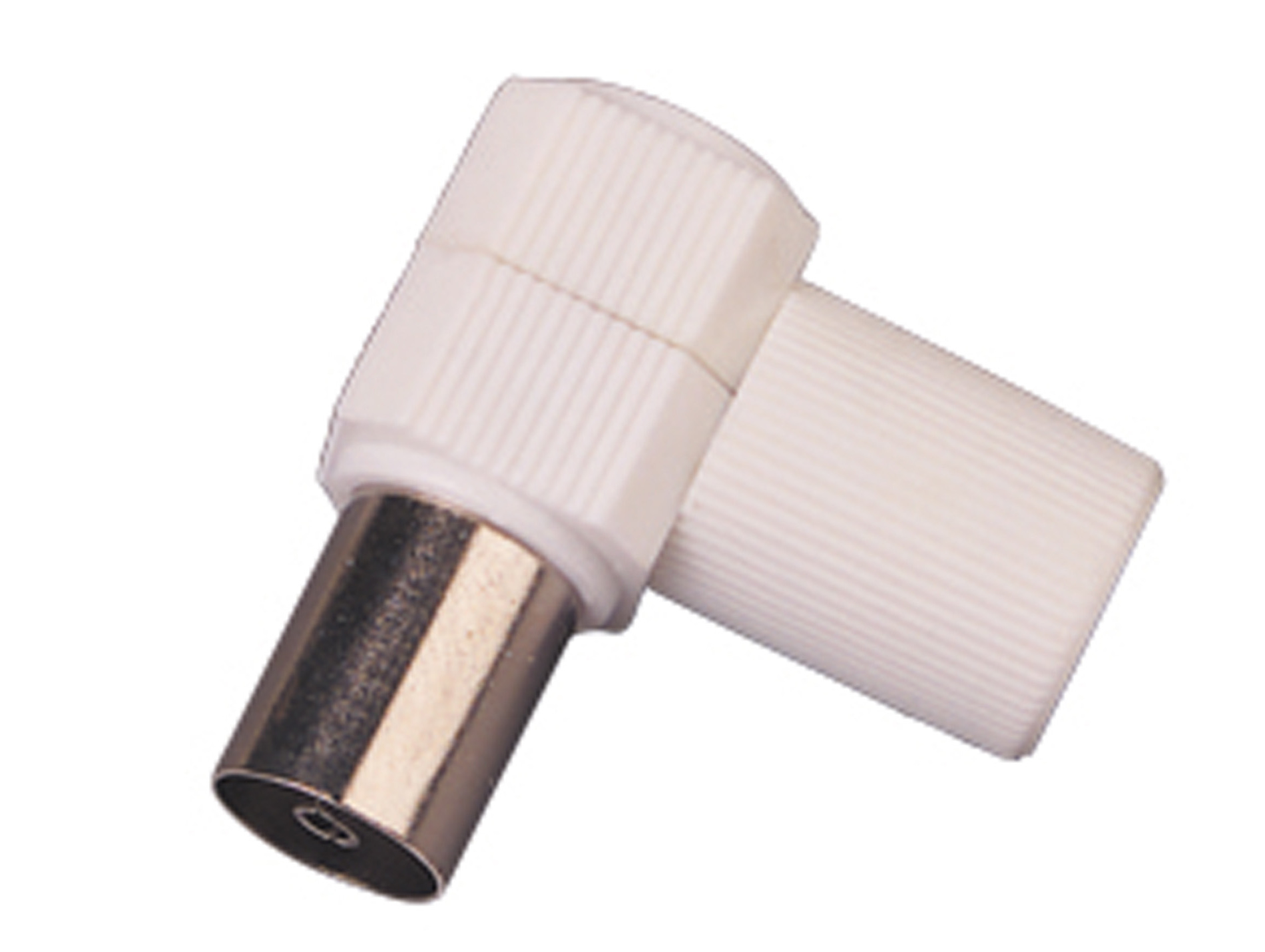 Fiche coaxiale femelle coudée Ø9.52