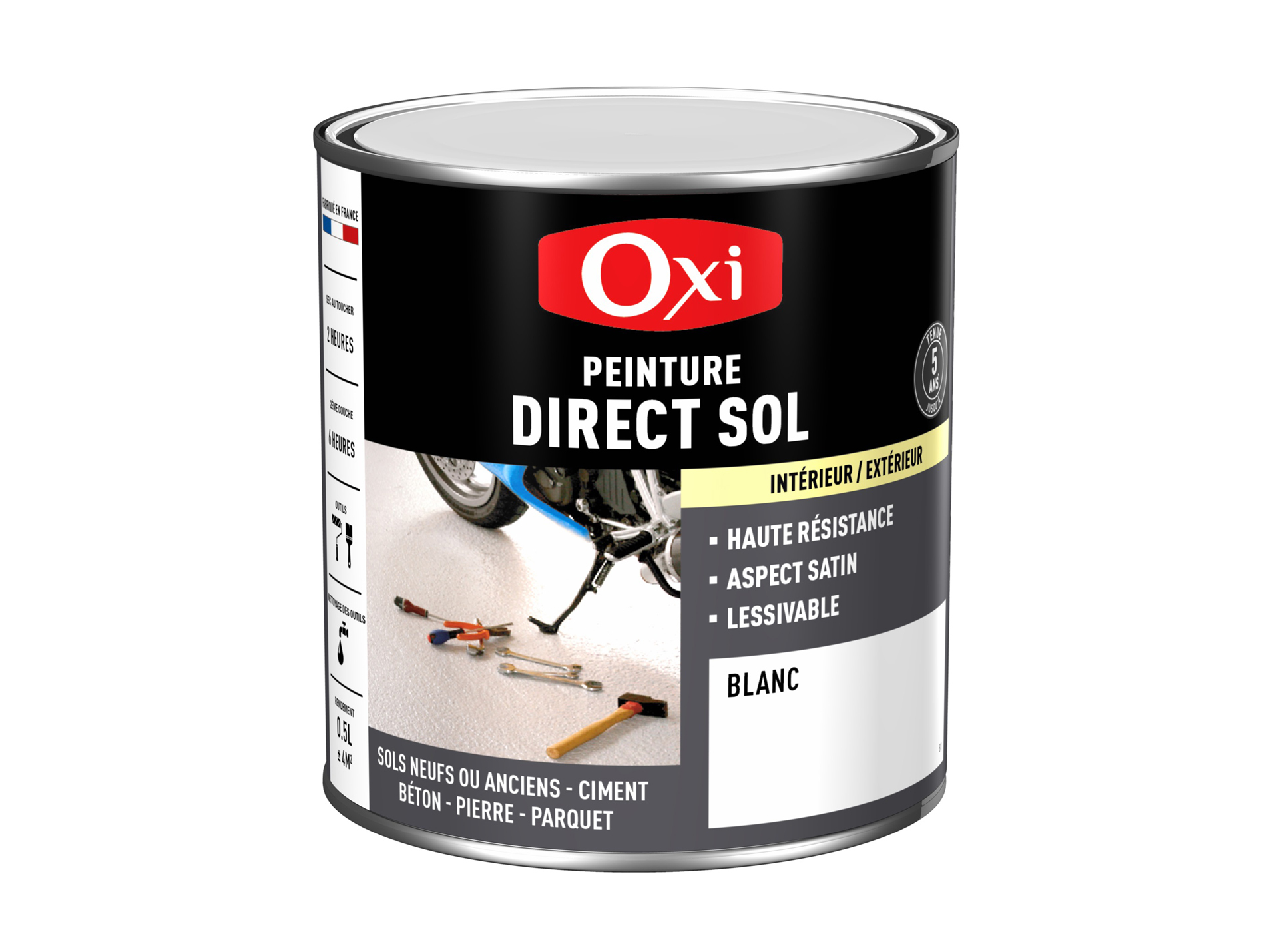 Peinture Direct sol OXYTOL Blanc 500ml