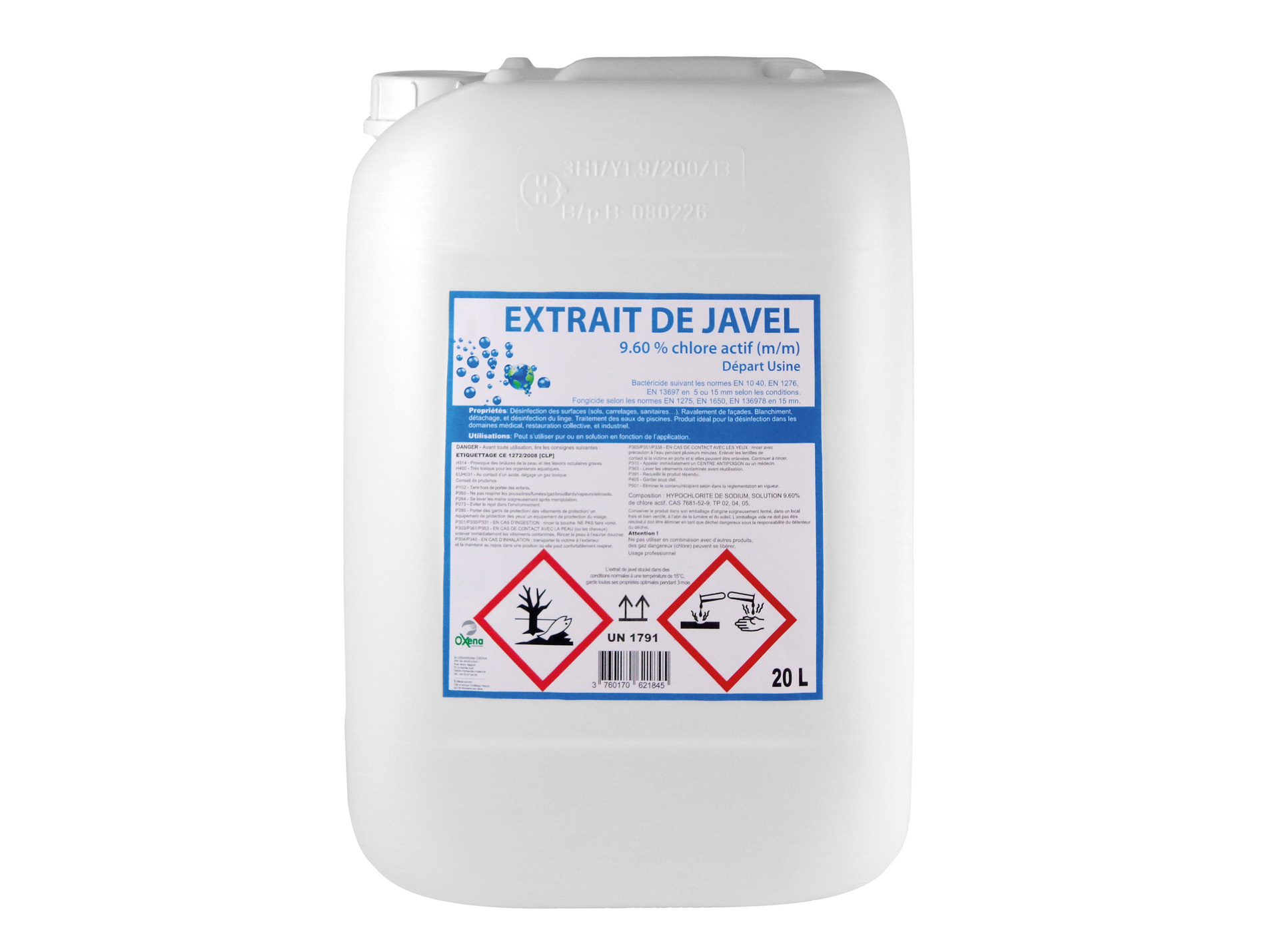 Eau de javel 36° Jerrican 20L