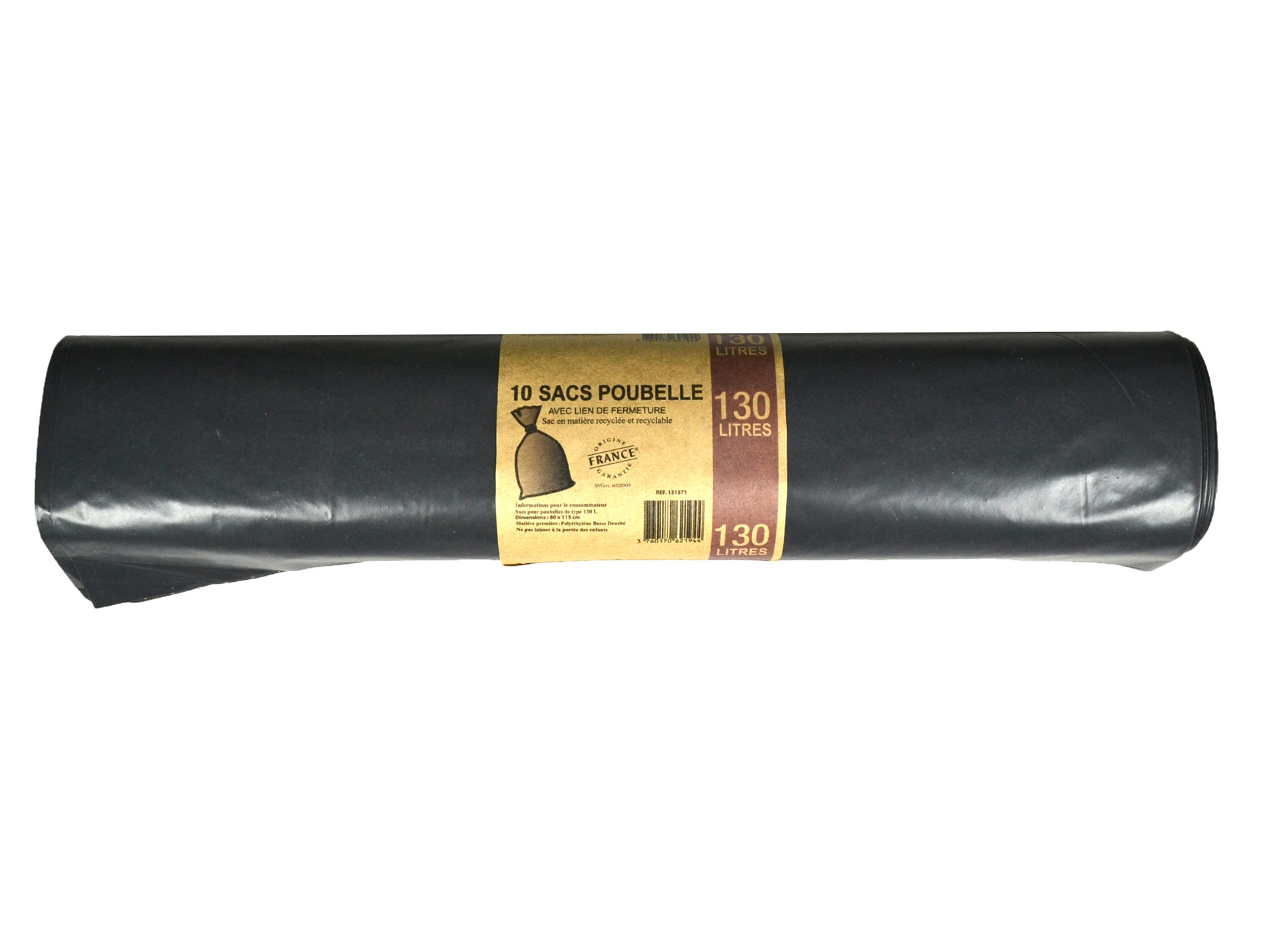 Sac poubelle 130L x10