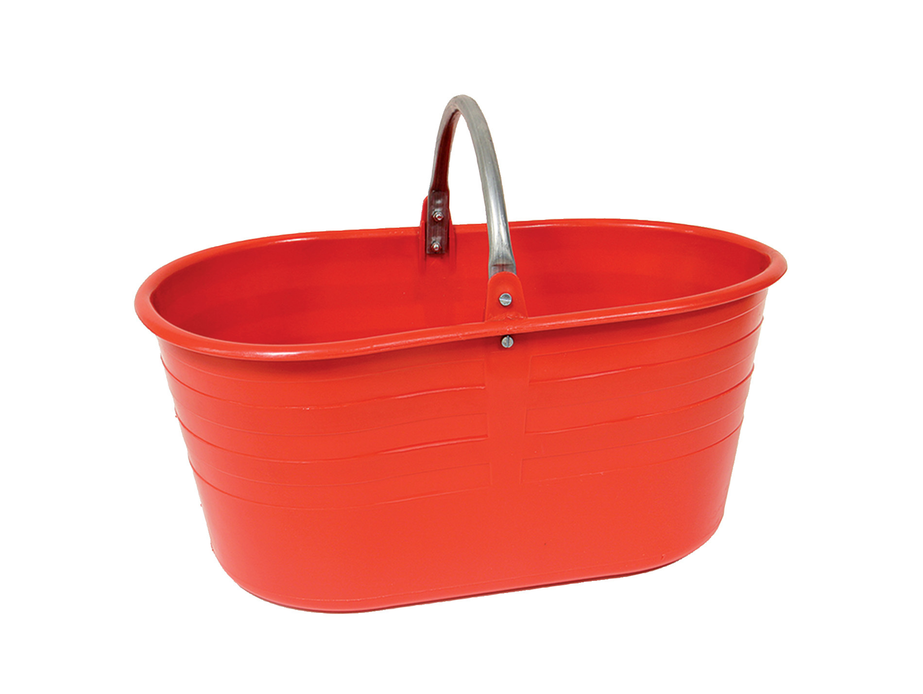 Panier de récolte ovale CNTT Anse fixe rouge 25L