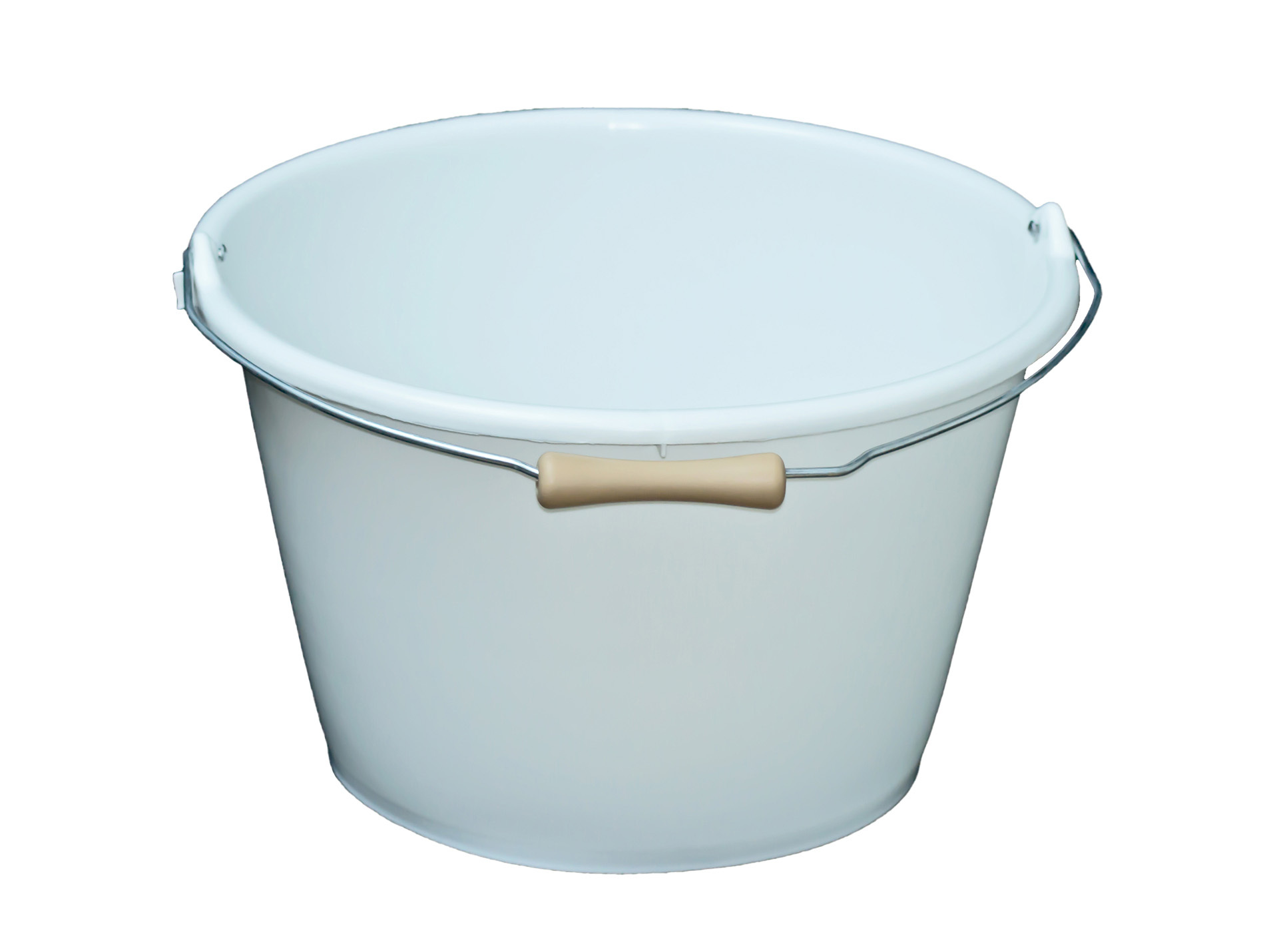 Seau CNTT anse molette blanc 16L