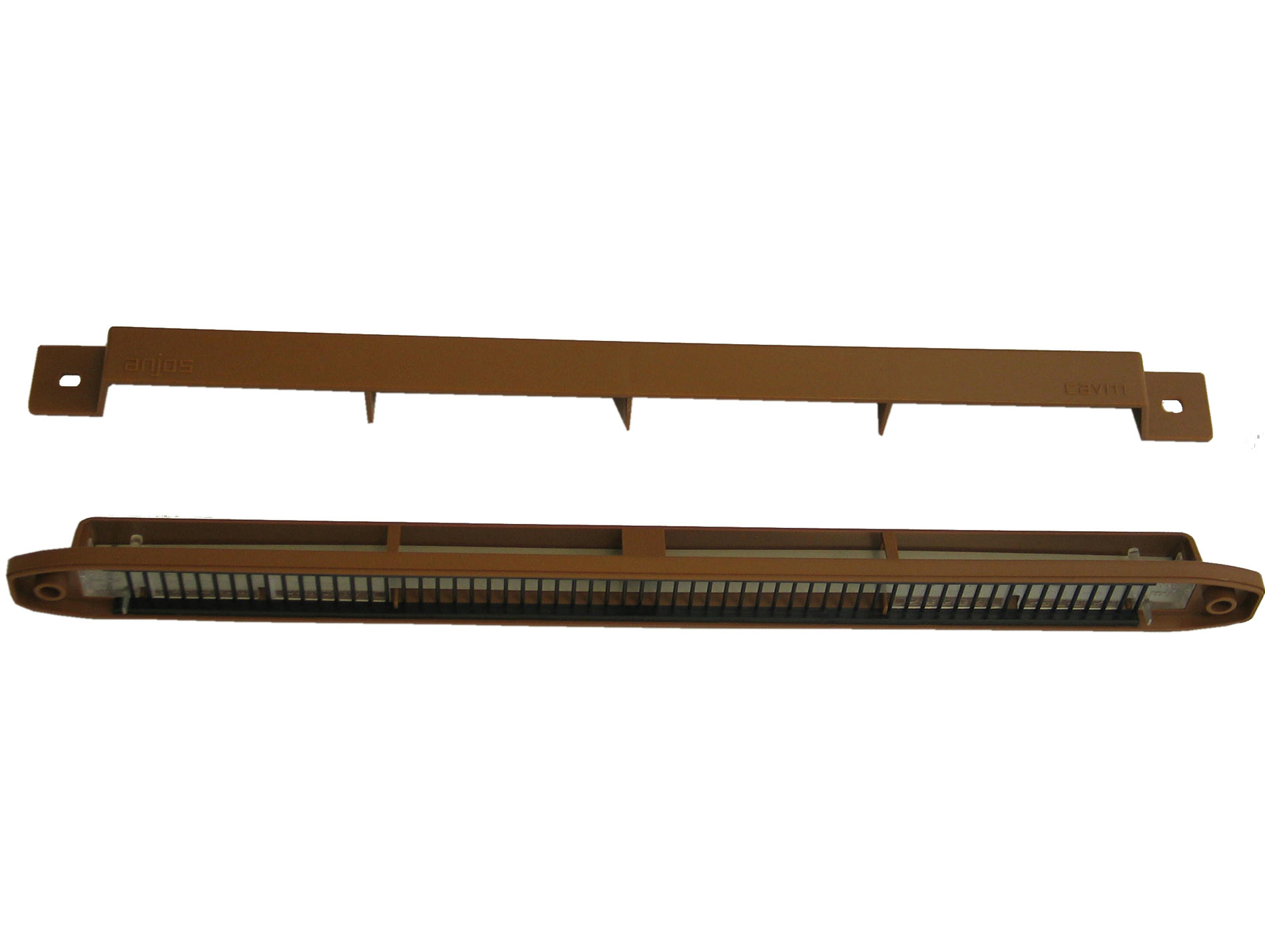 Entrée d'air universelle marron L 30 x l 3,5 x P 1,5cm