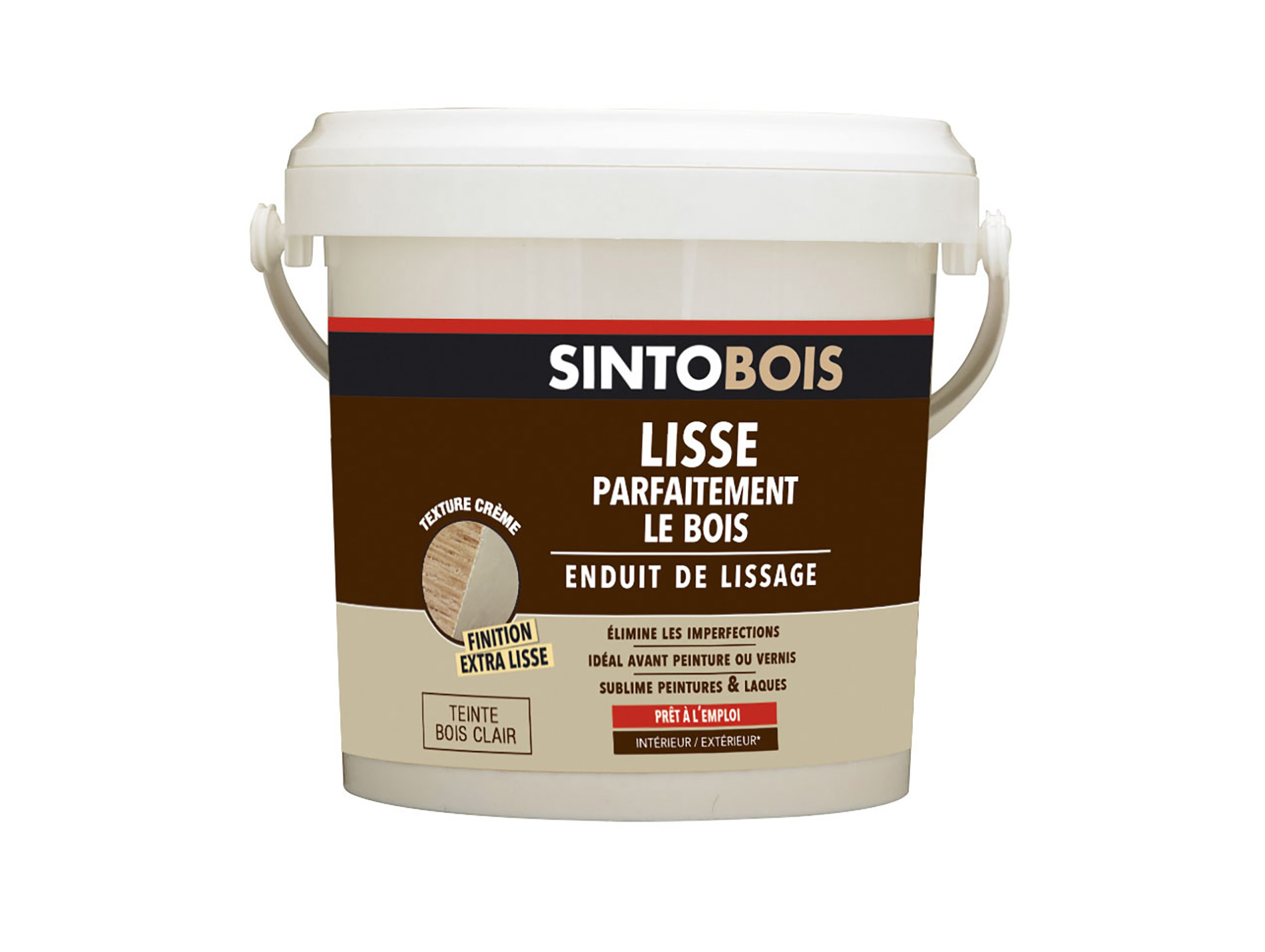 Enduit lissage parfait bois SINTOBOIS 1kg