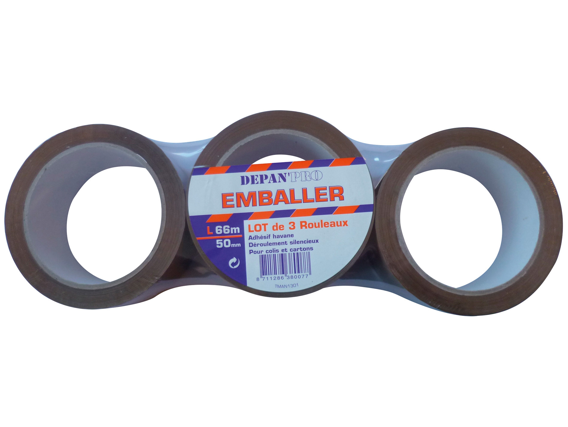 Adhésif pour emballage Havane x3