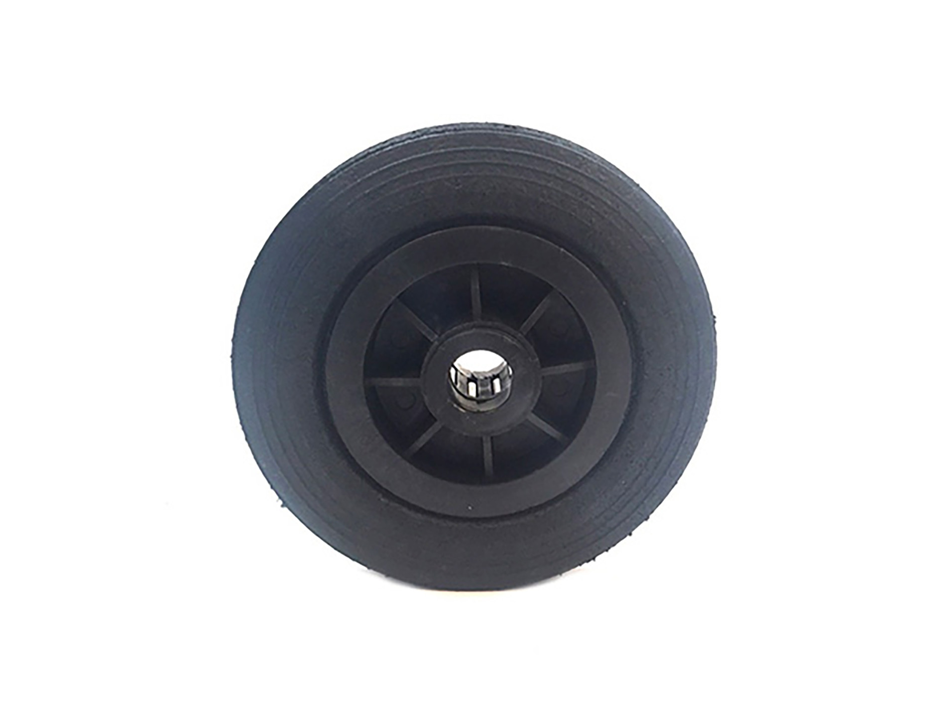 Roue de manutention caoutchouc Ø200mm axe 25mm