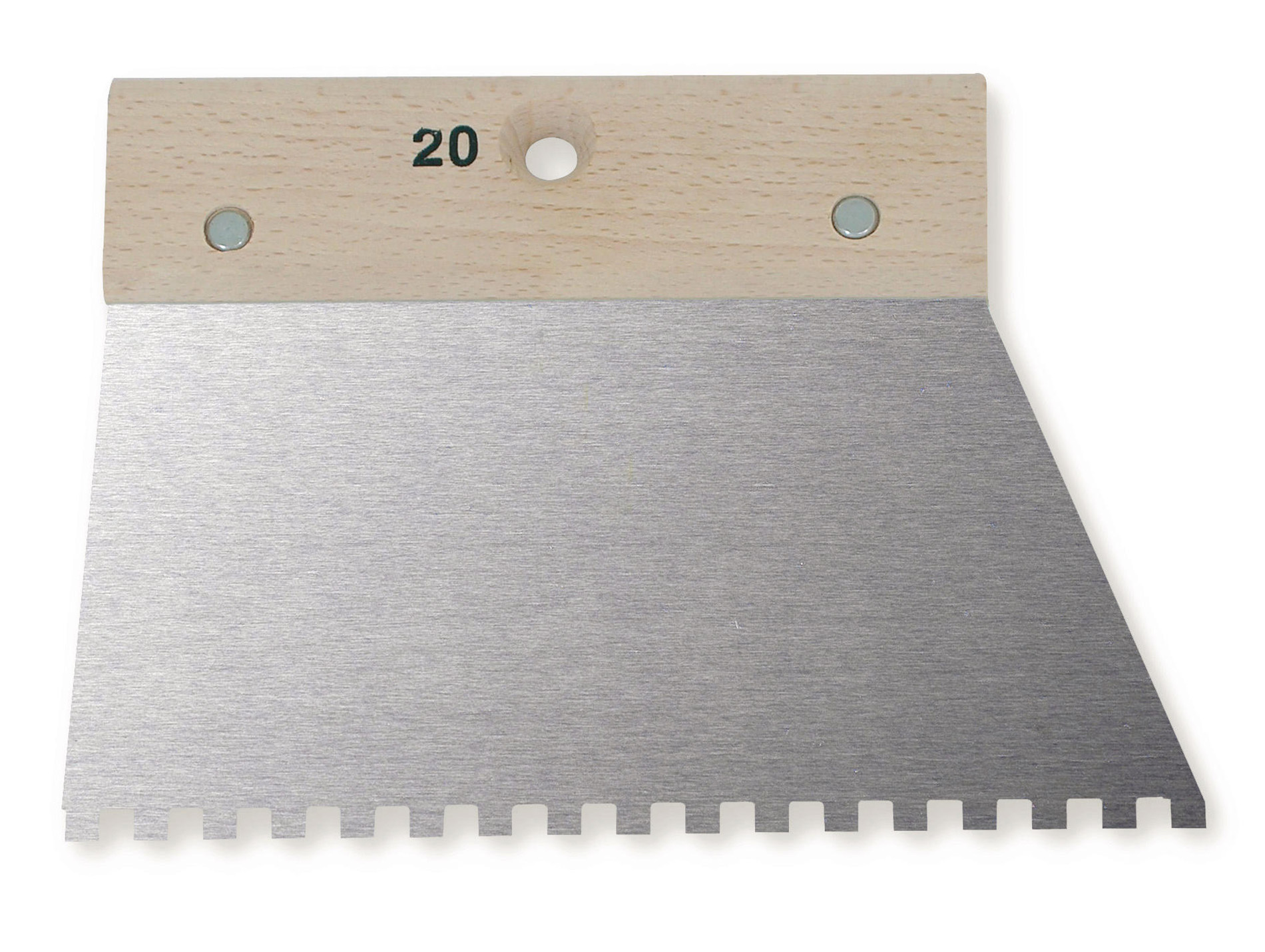 Spatule 20cm à colle dents carrées 10x10x10