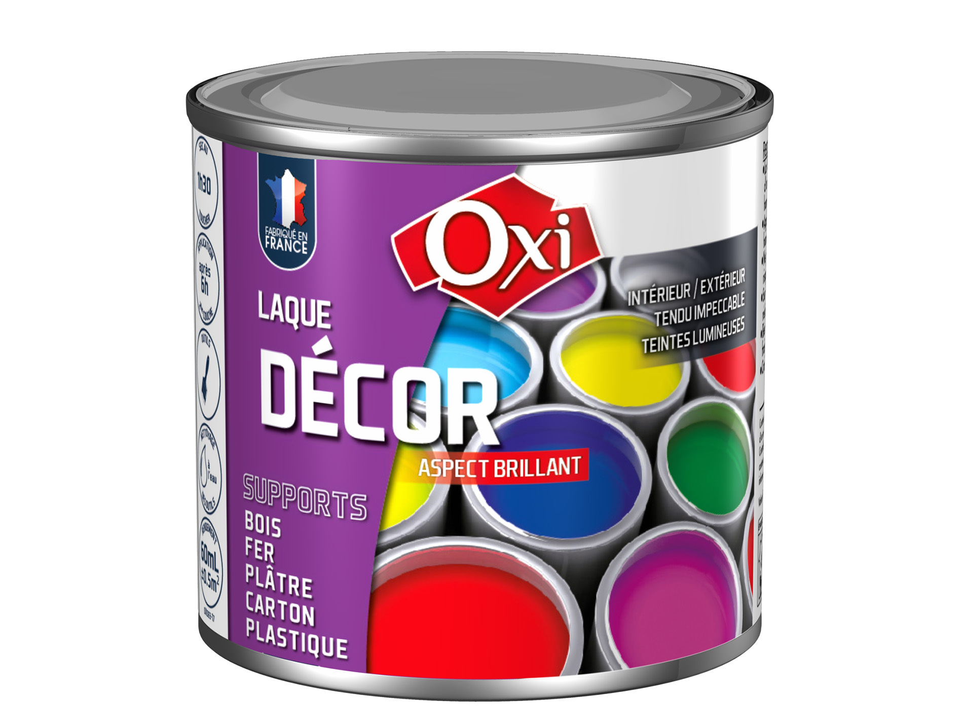Laque multi-support OXYTOL Décor gris clair 60ml