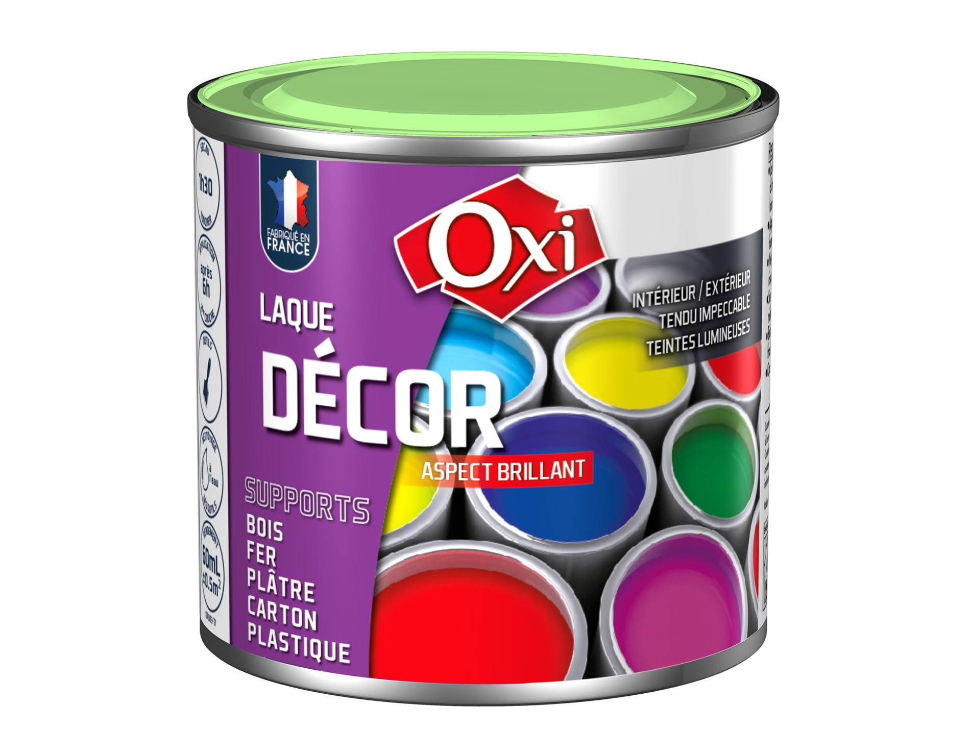 Laque multi-support OXYTOL Décor vert anis 60ml