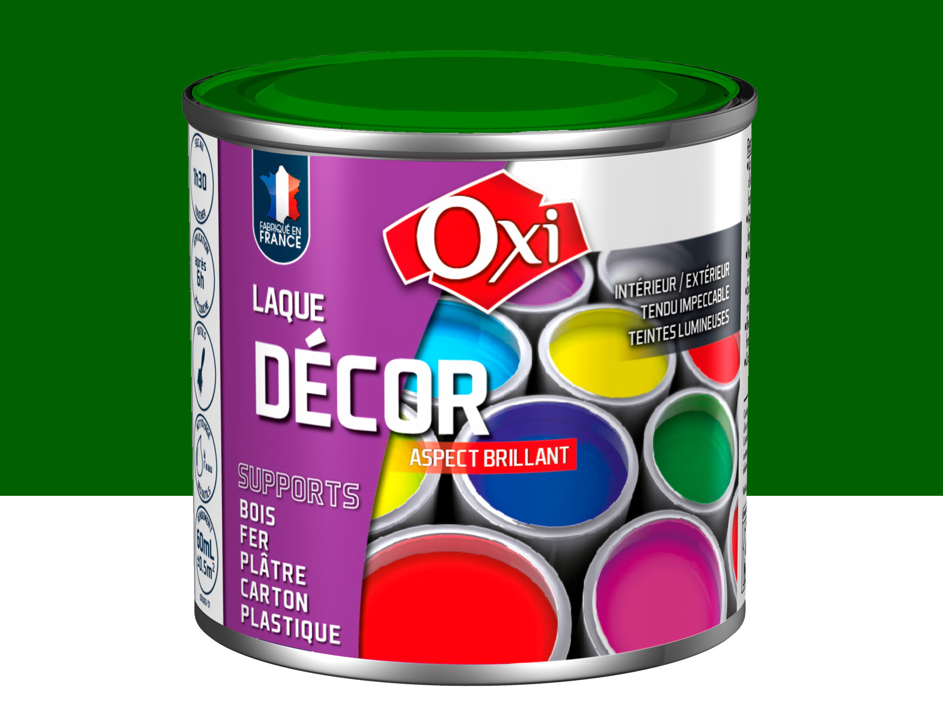 Laque multi-support OXYTOL Décor vert jardin 60ml