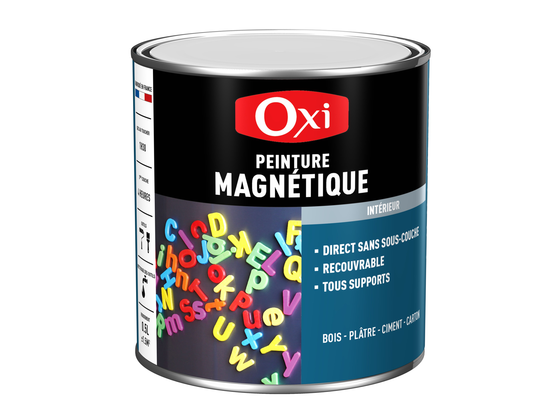 Peinture magnétique OXYTOL Gris foncé 500ml