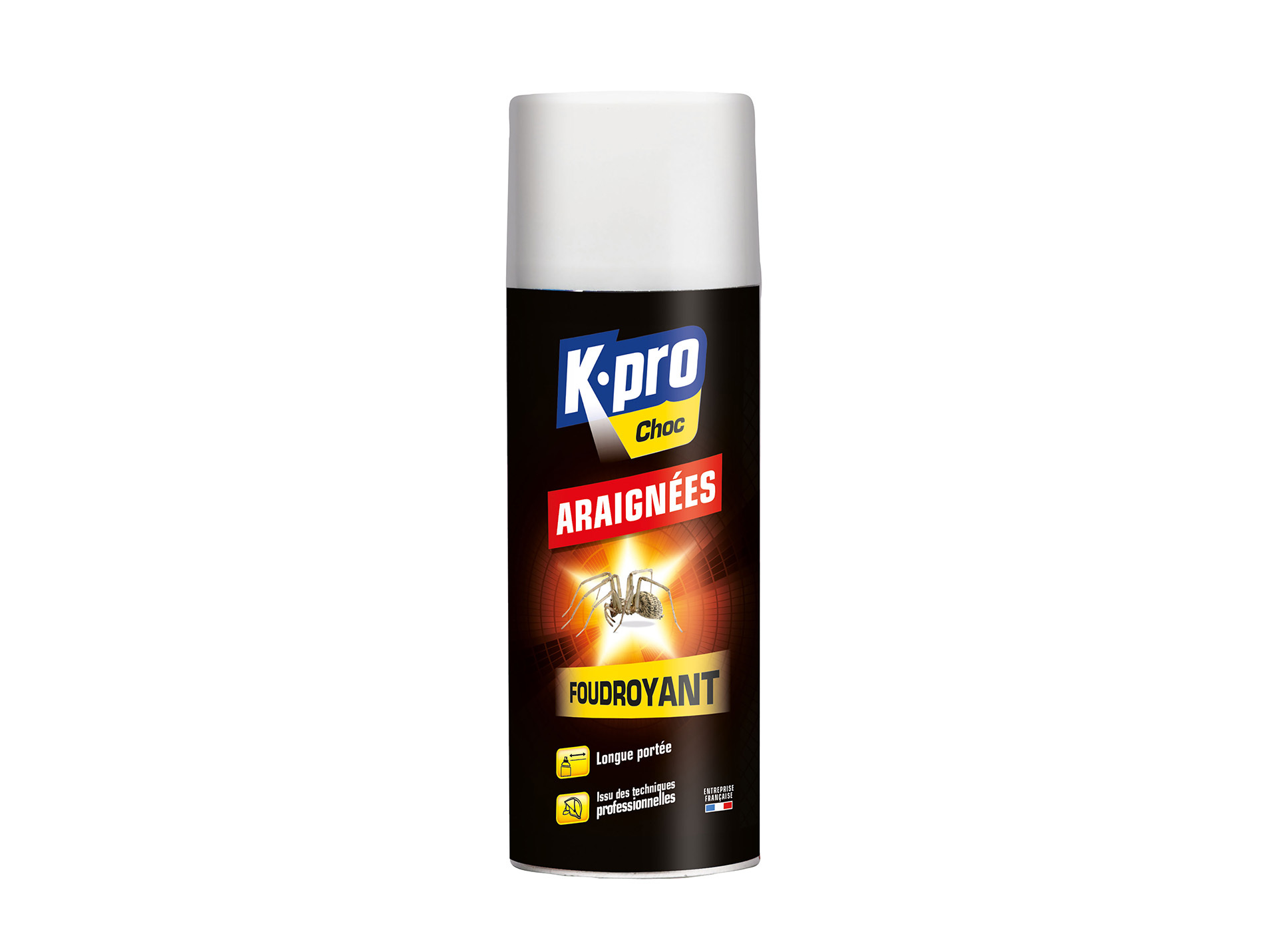 Aérosol anti-araignées black 400ml KAPO Choc