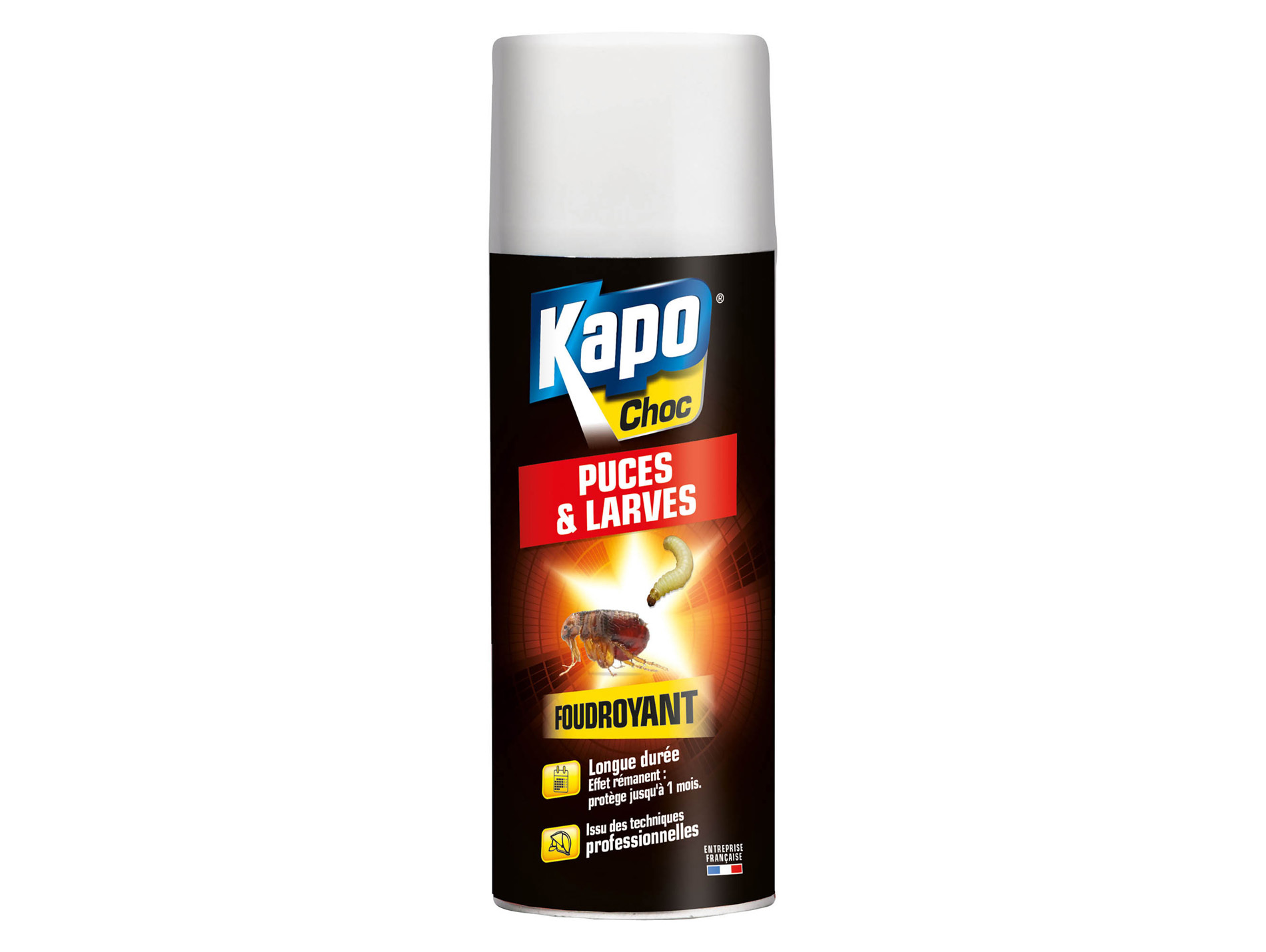 Antipuces et larves black 400ml KAPO Choc