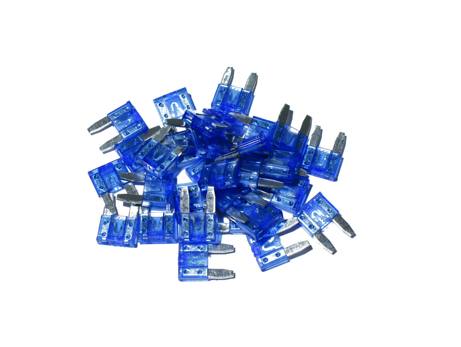 Mini fusible lamellaire 15A bleu x10