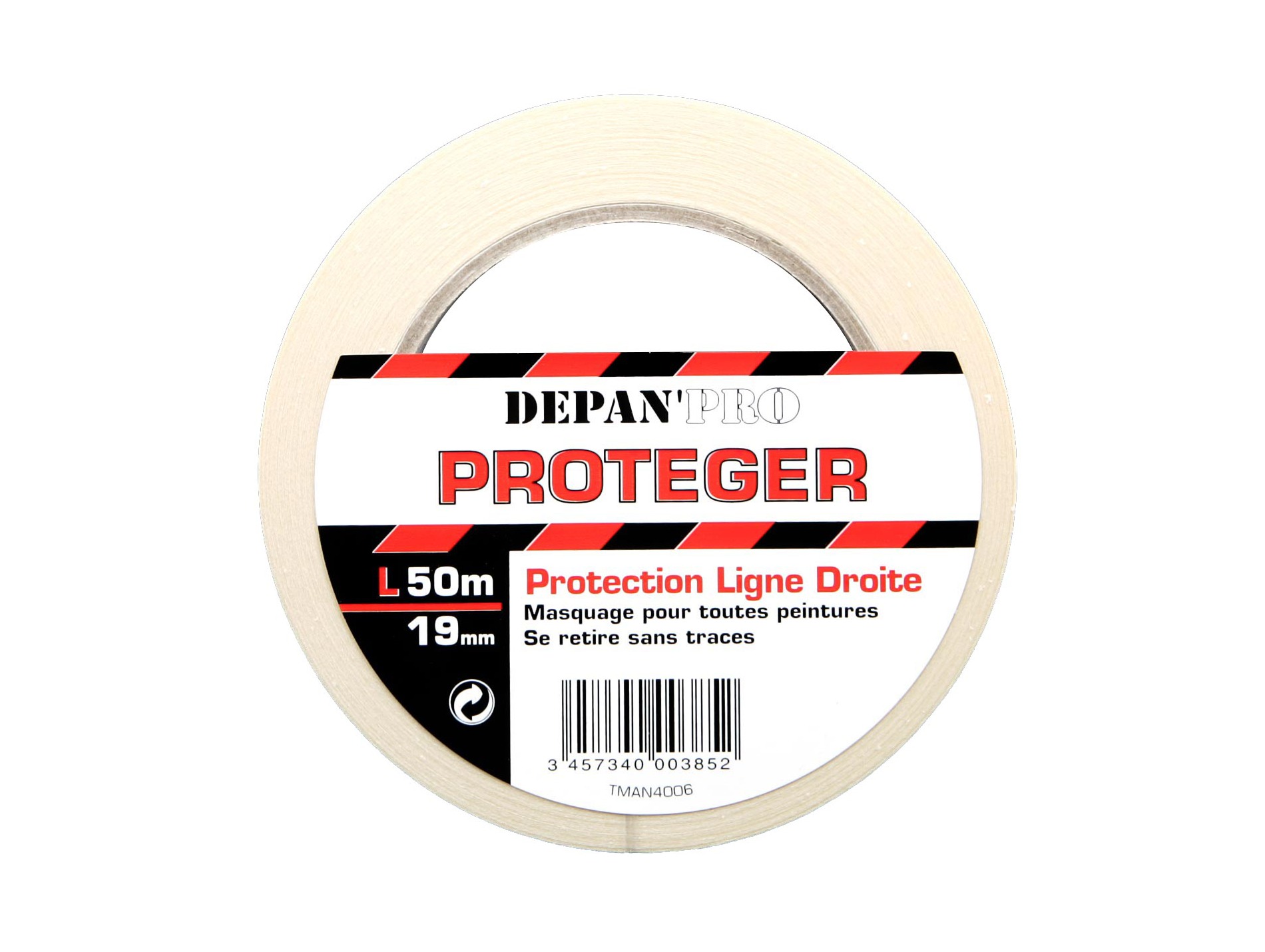 Adhésif de masquage lisse 48h 50m x 19mm