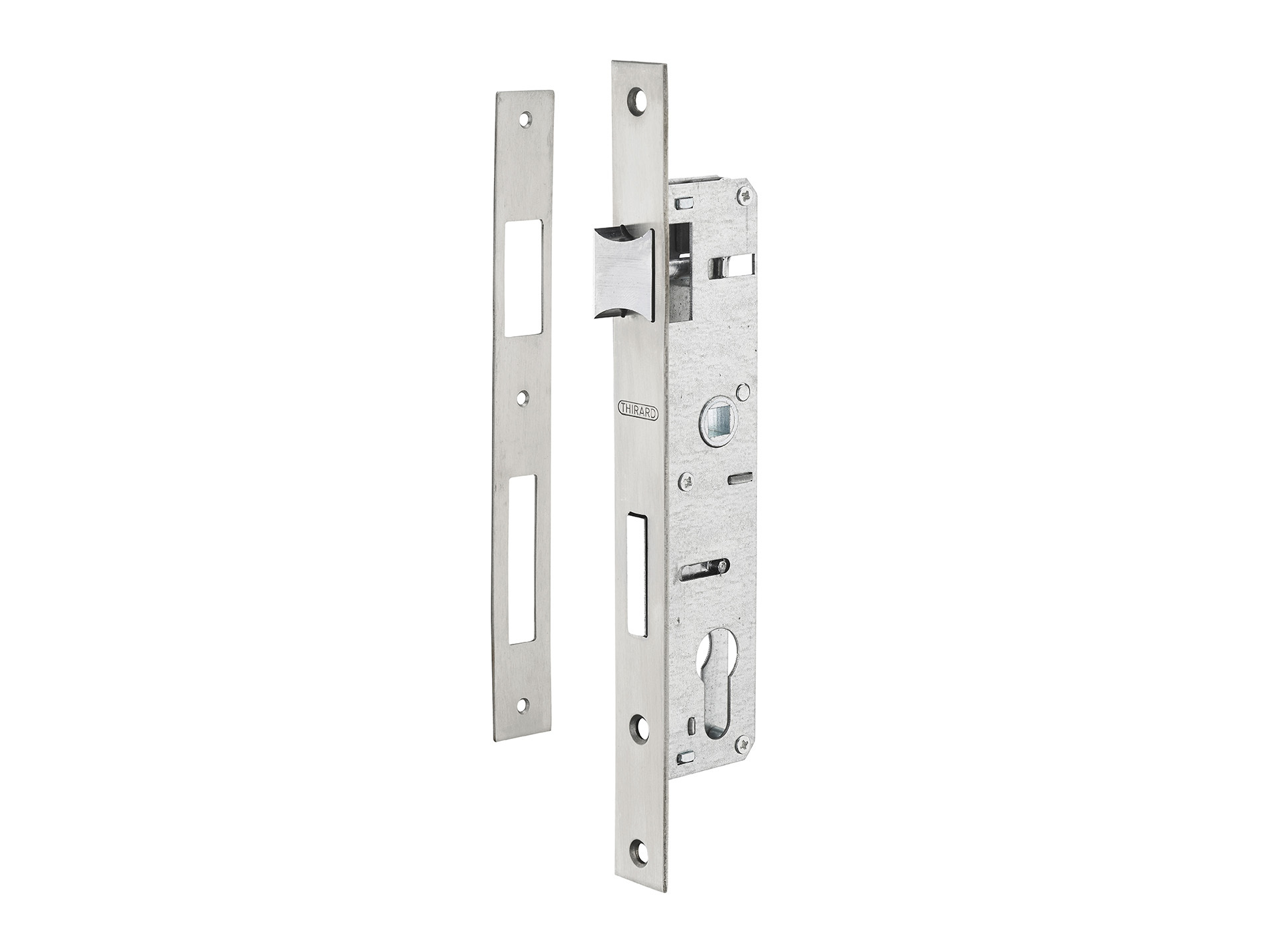 Serrure boîtier à encastrer axe 21mm pour porte métallique