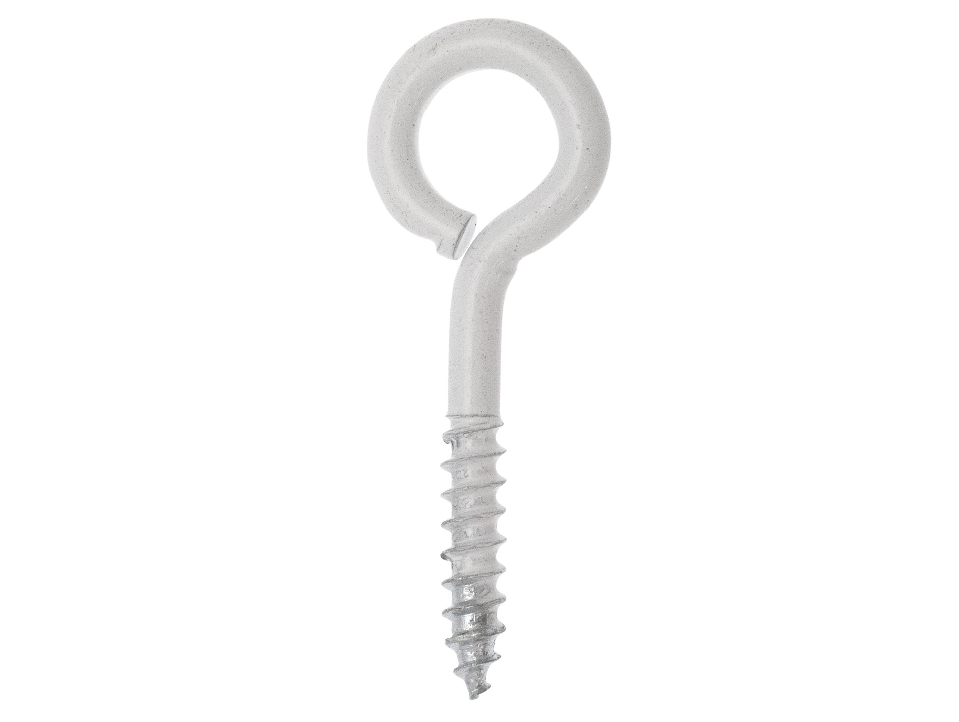 Piton à bois plastifié blanc Ø2,5 L.12 x10