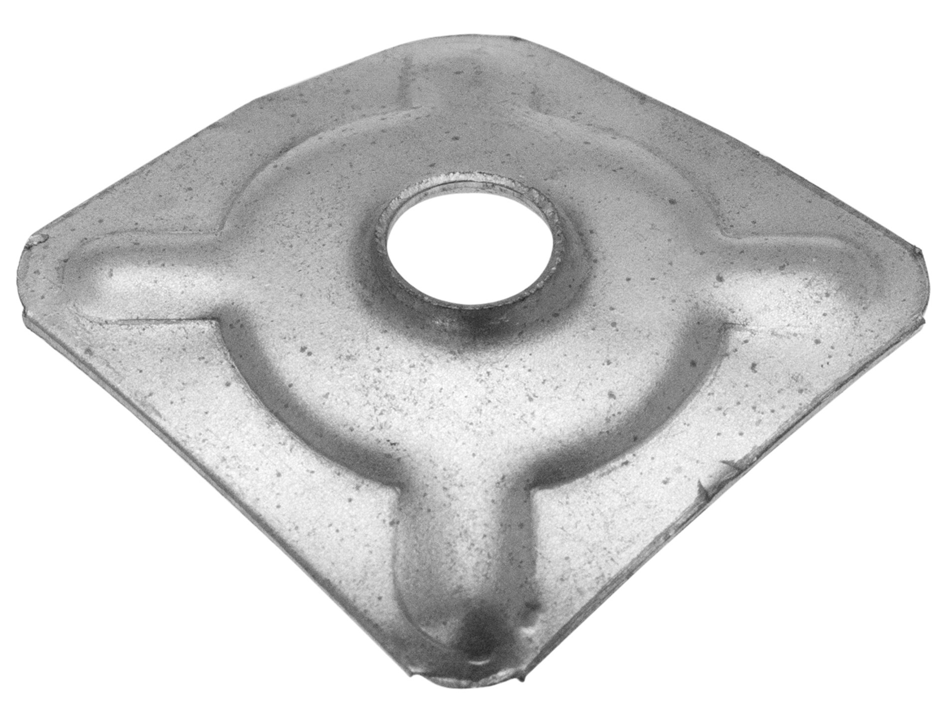 Plaquette acier galvanisé 40x40mm ø8,5mm x20