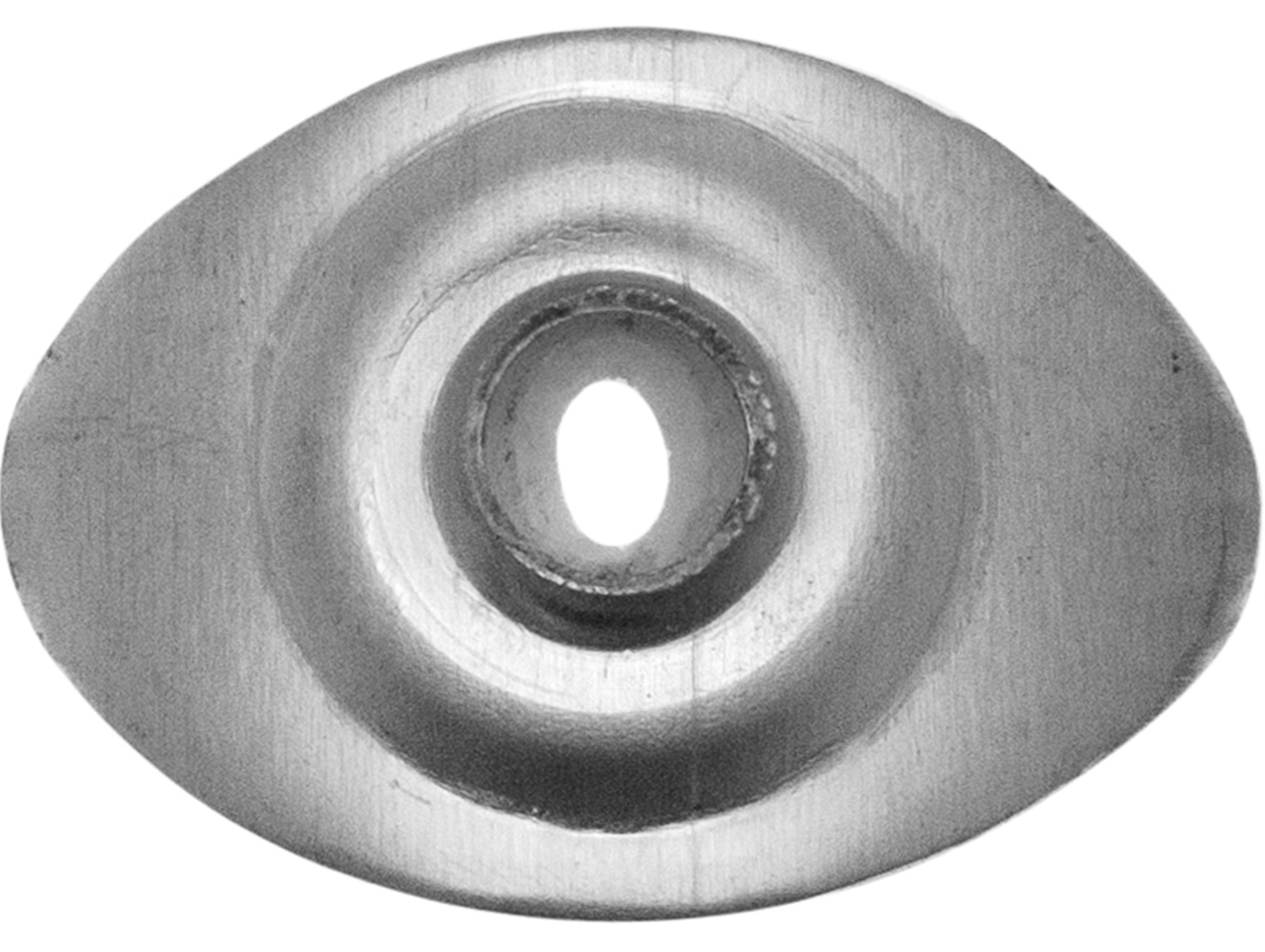 Rondelles ovales SELECTION EMERAUDE aluminium 40x28mm Ø8,5mm x30