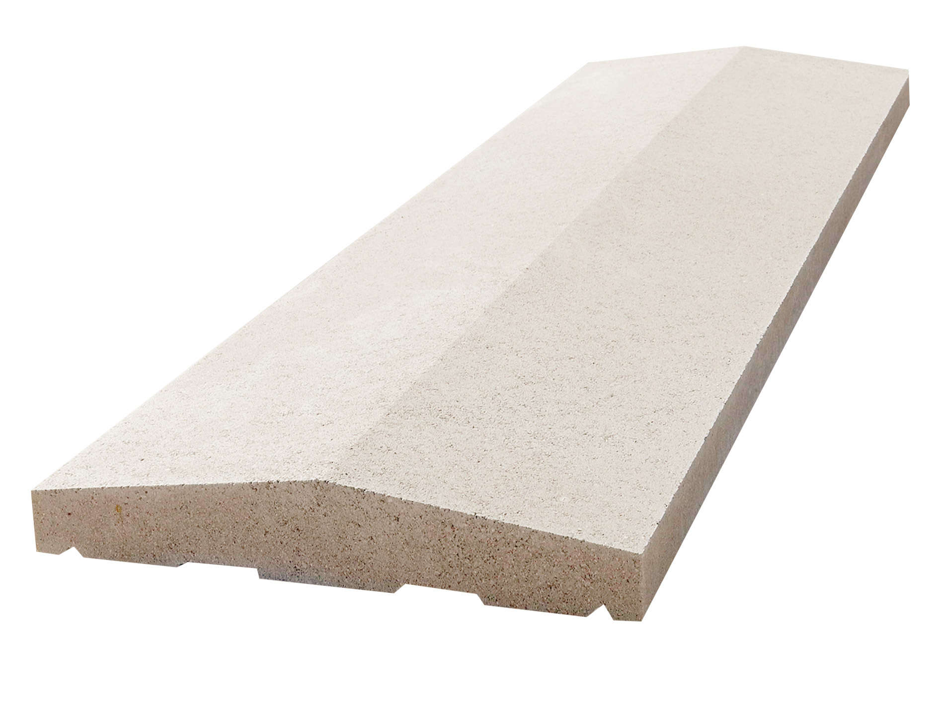 Chaperon double pente 100x30cm blanc