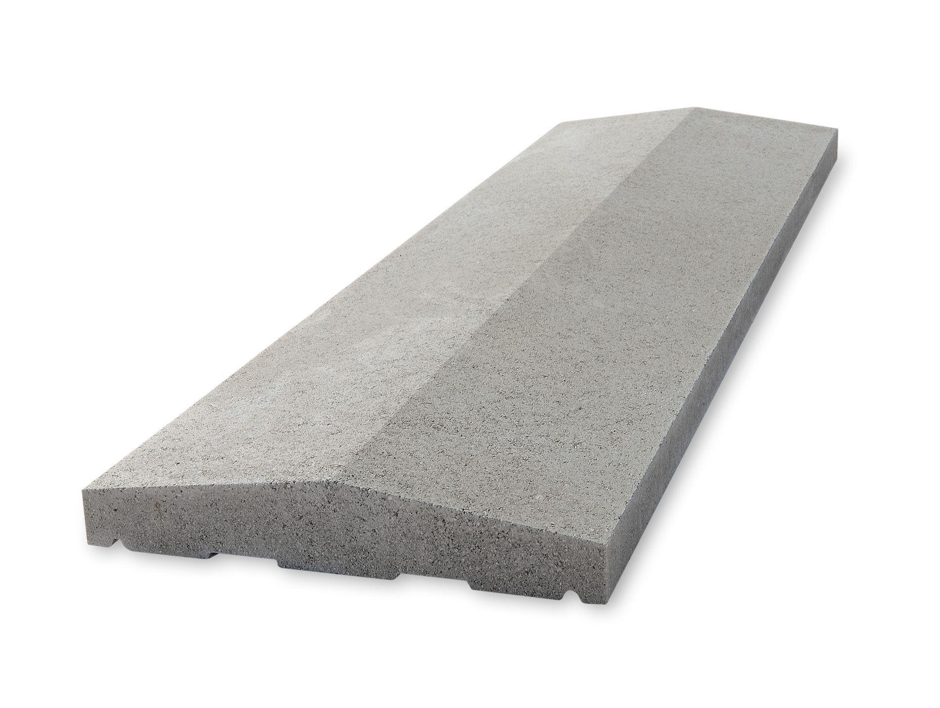 Chaperon double pente 100x25cm gris