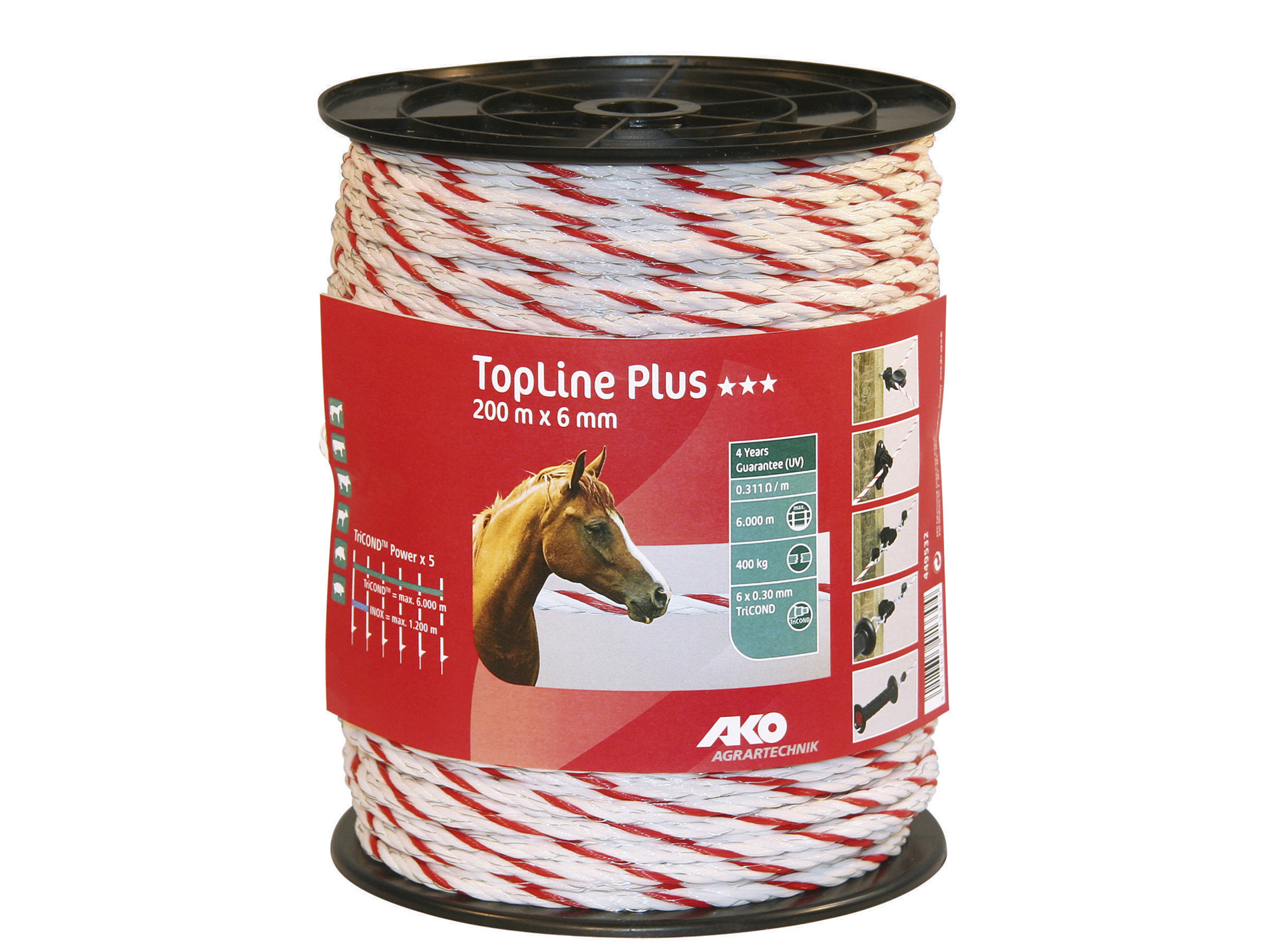 Cordelette TopLine Plus KERBL Ø6mm 200m