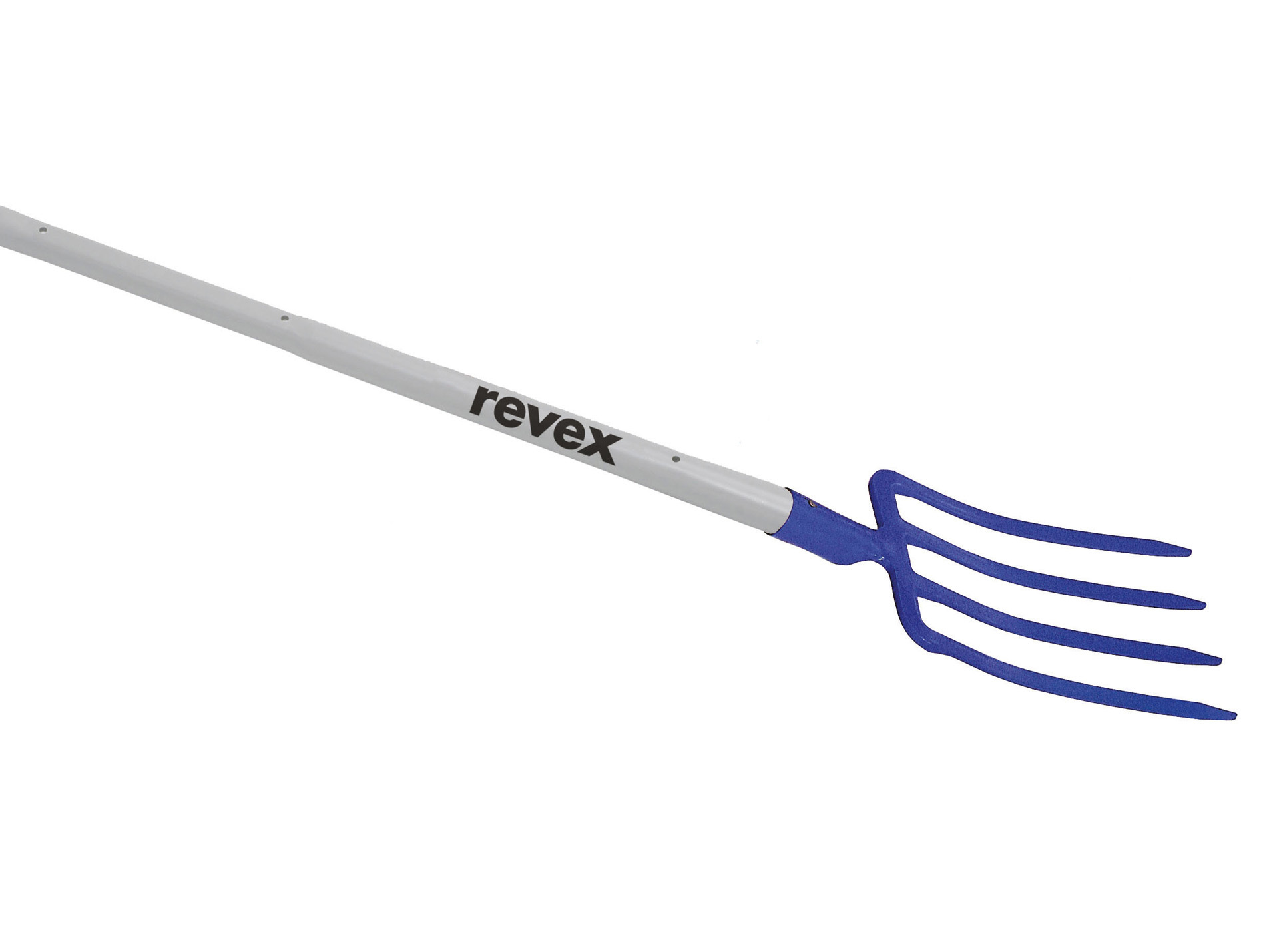 Fourche à bêcher REVEX à douille 4 dents 27cm manche tri-mat