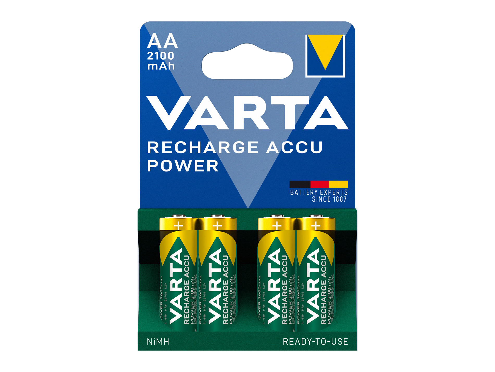 Pile rechargeable AA 2100mAH x4 VARTA
