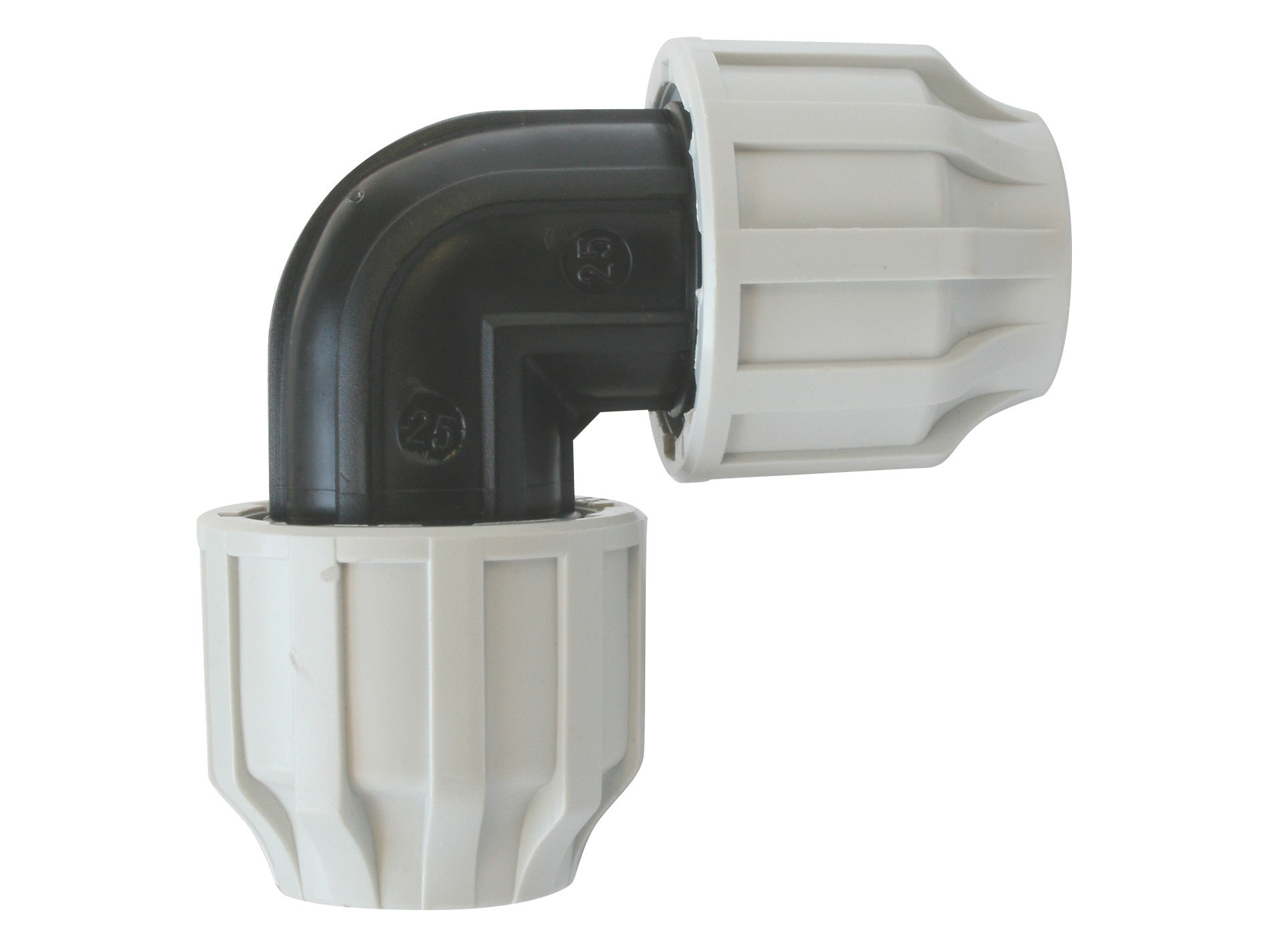 Coude égal en PVC SOMATHERM pour tube PE Ø32mm