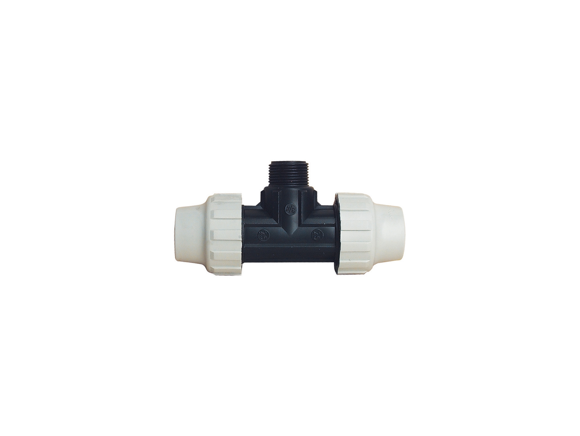Té PE plastique SOMATHERM mâle 20/27 Ø25mm