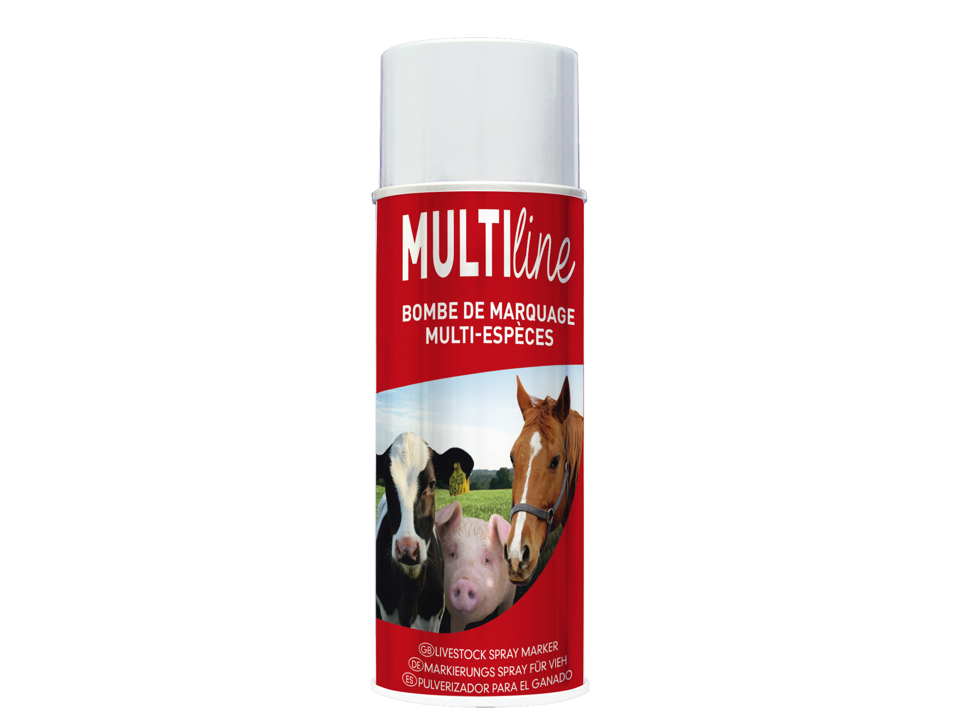 Aérosol marquage MULTILINE 500ml rouge